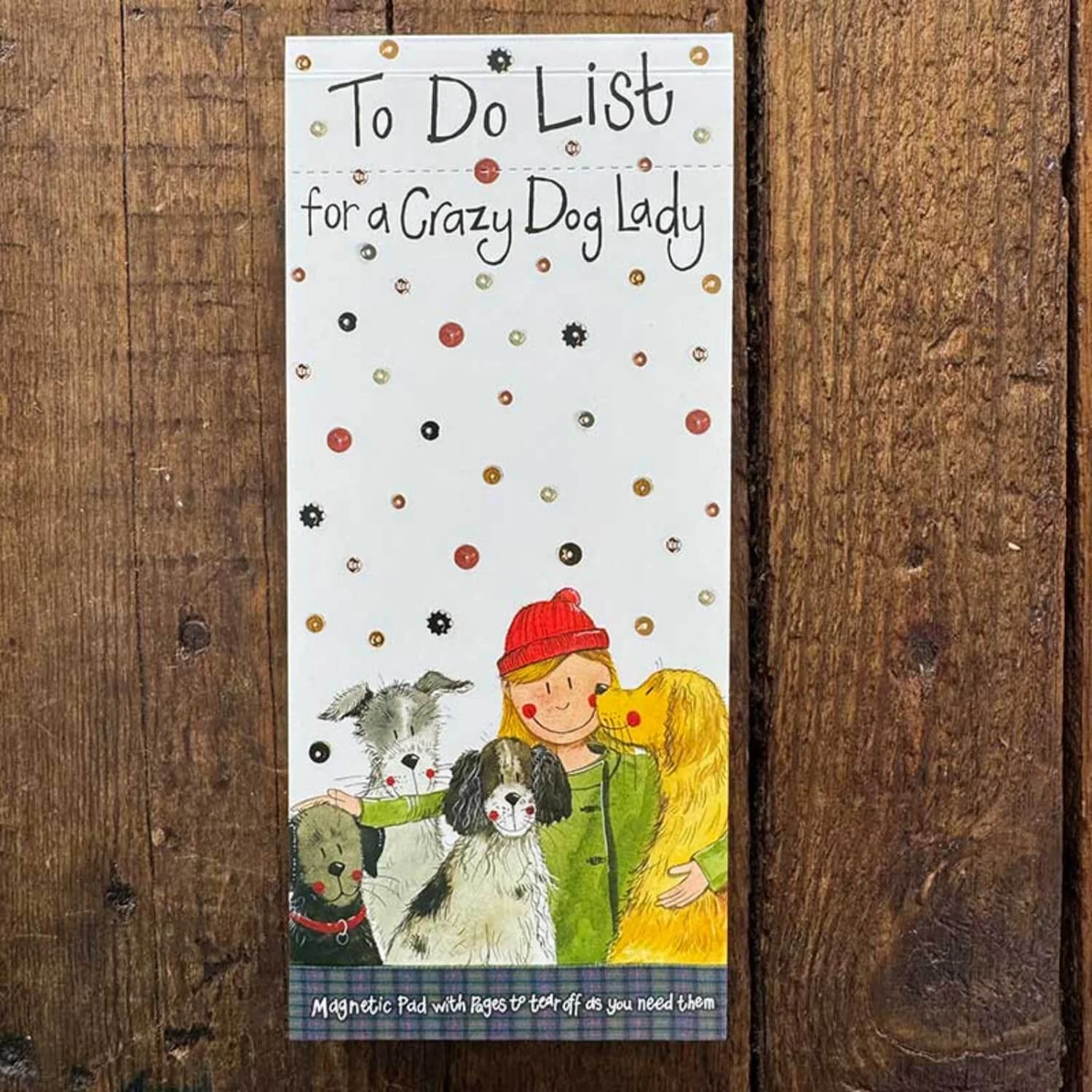Alex Clark Magnetic To Do List - Crazy Dog Lady