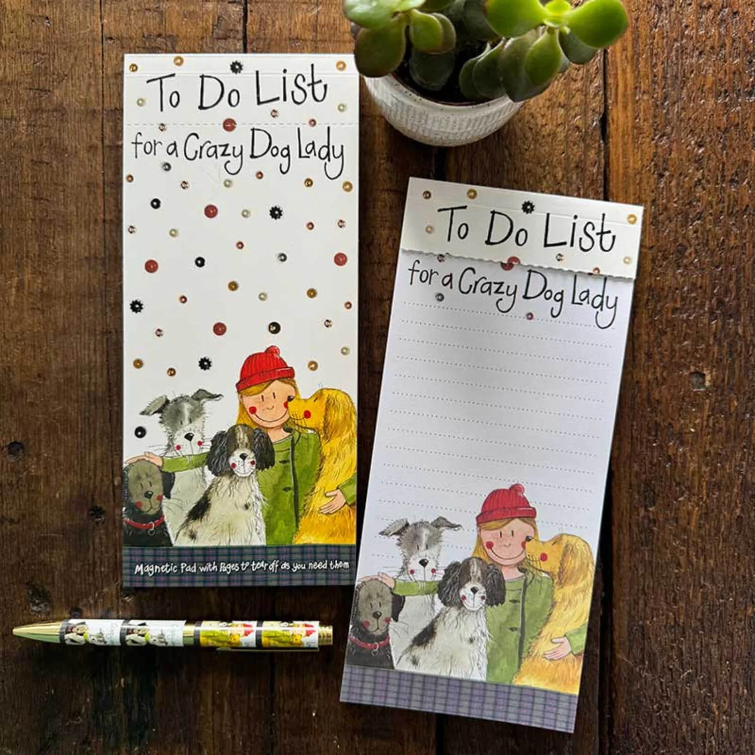 Alex Clark Magnetic To Do List - Crazy Dog Lady - Image 2