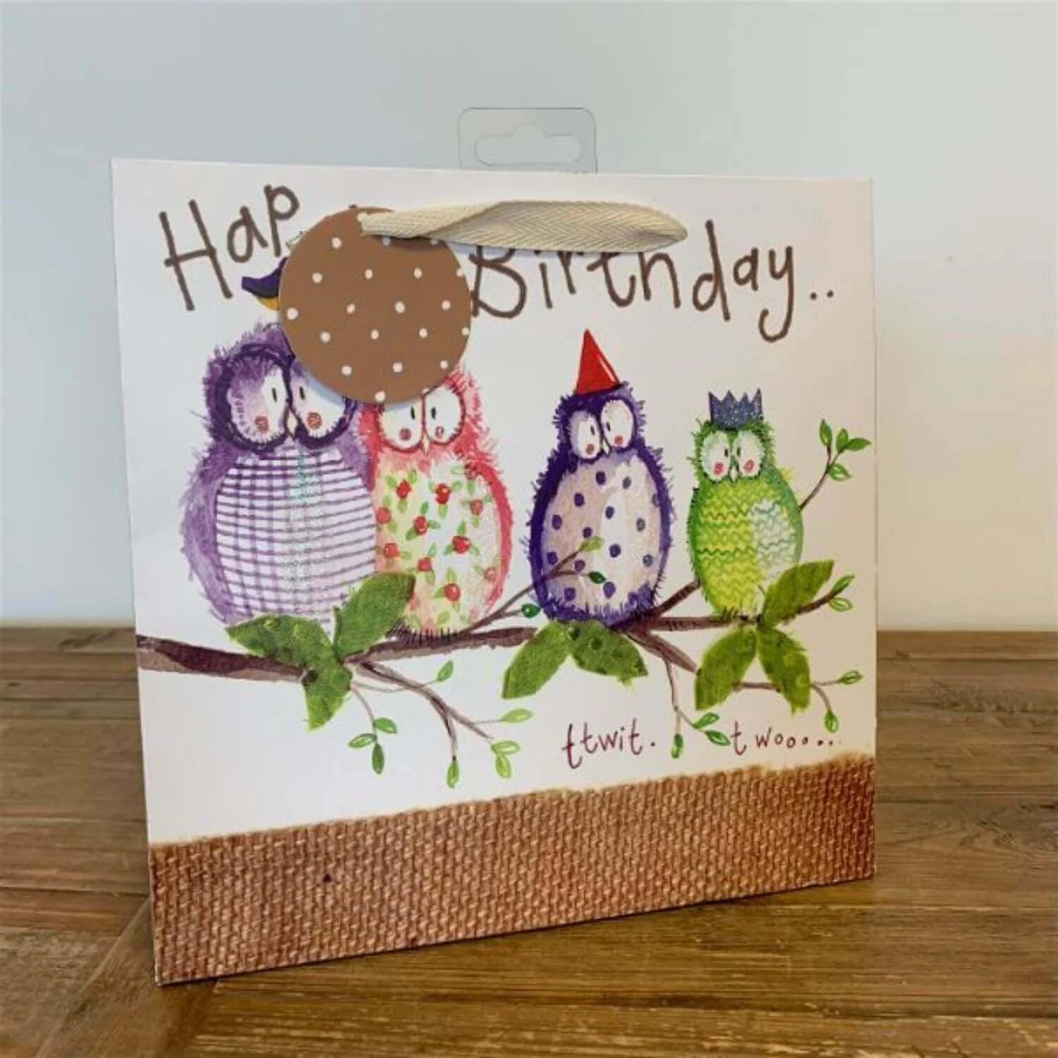 Alex Clark Medium Gift Bag - Owl Party