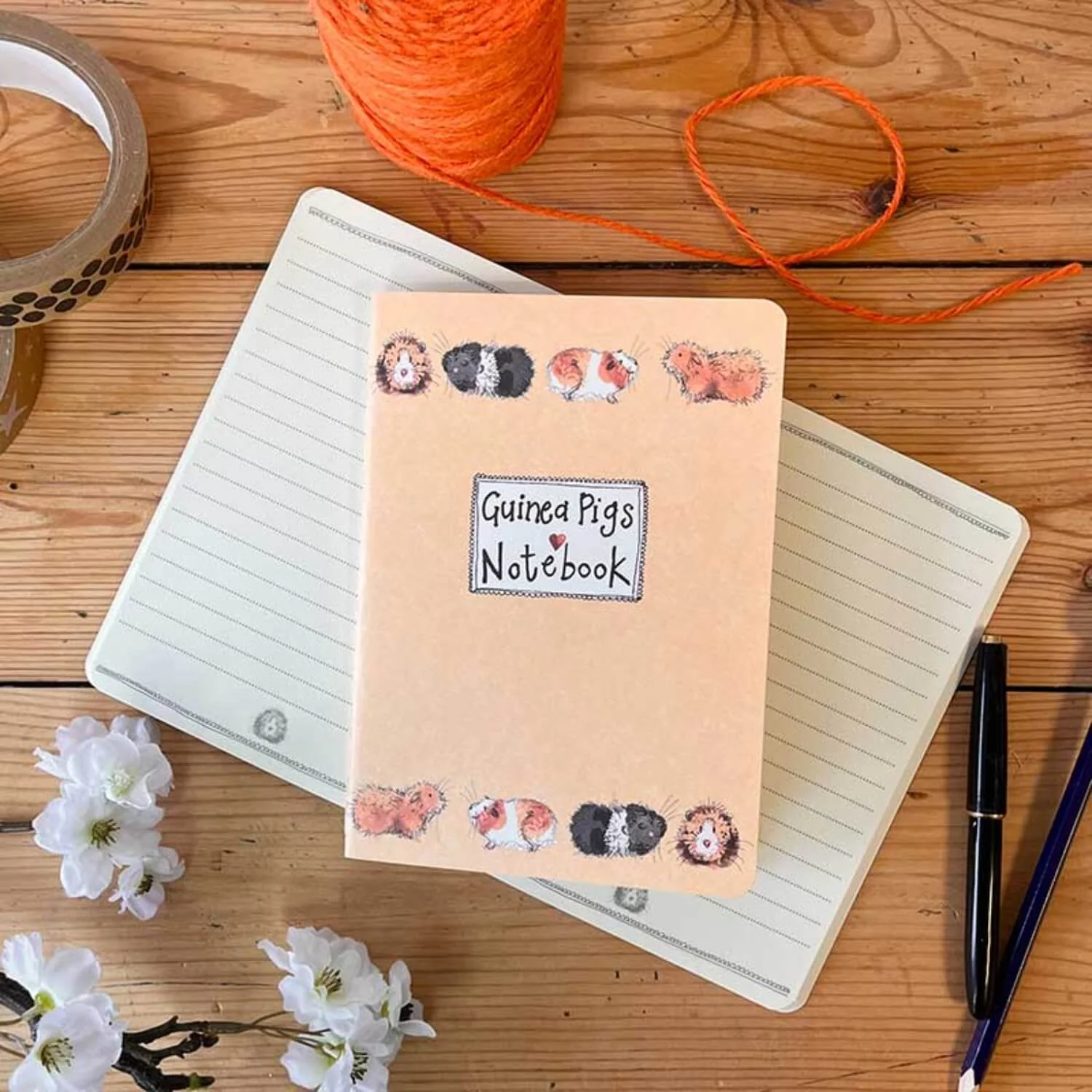Alex Clark Medium Soft Notebook - Gorgeous Guinea Pigs - Image 2