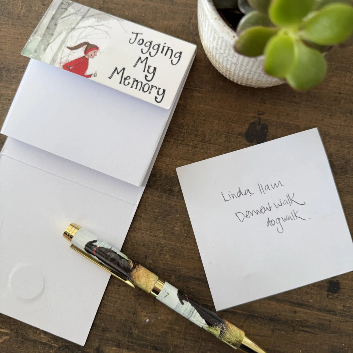 Alex Clark Mini Magnetic Close Notepad - Jogging My Memory - Image 2