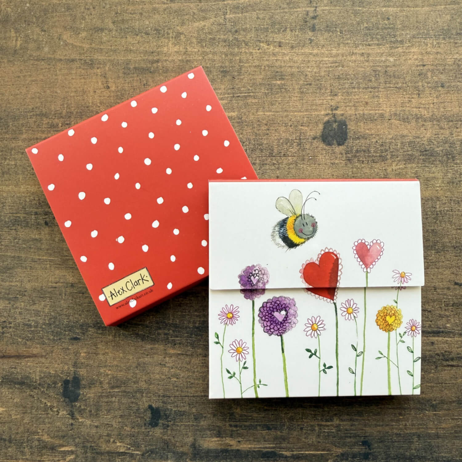 Alex Clark Mini Magnetic Notepad - Floral Bee - Image 2