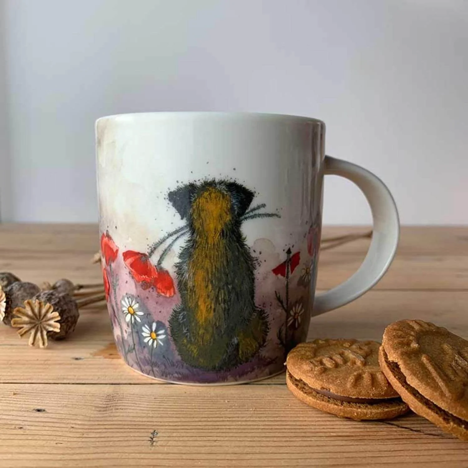 Alex Clark Mug - Border & Poppies