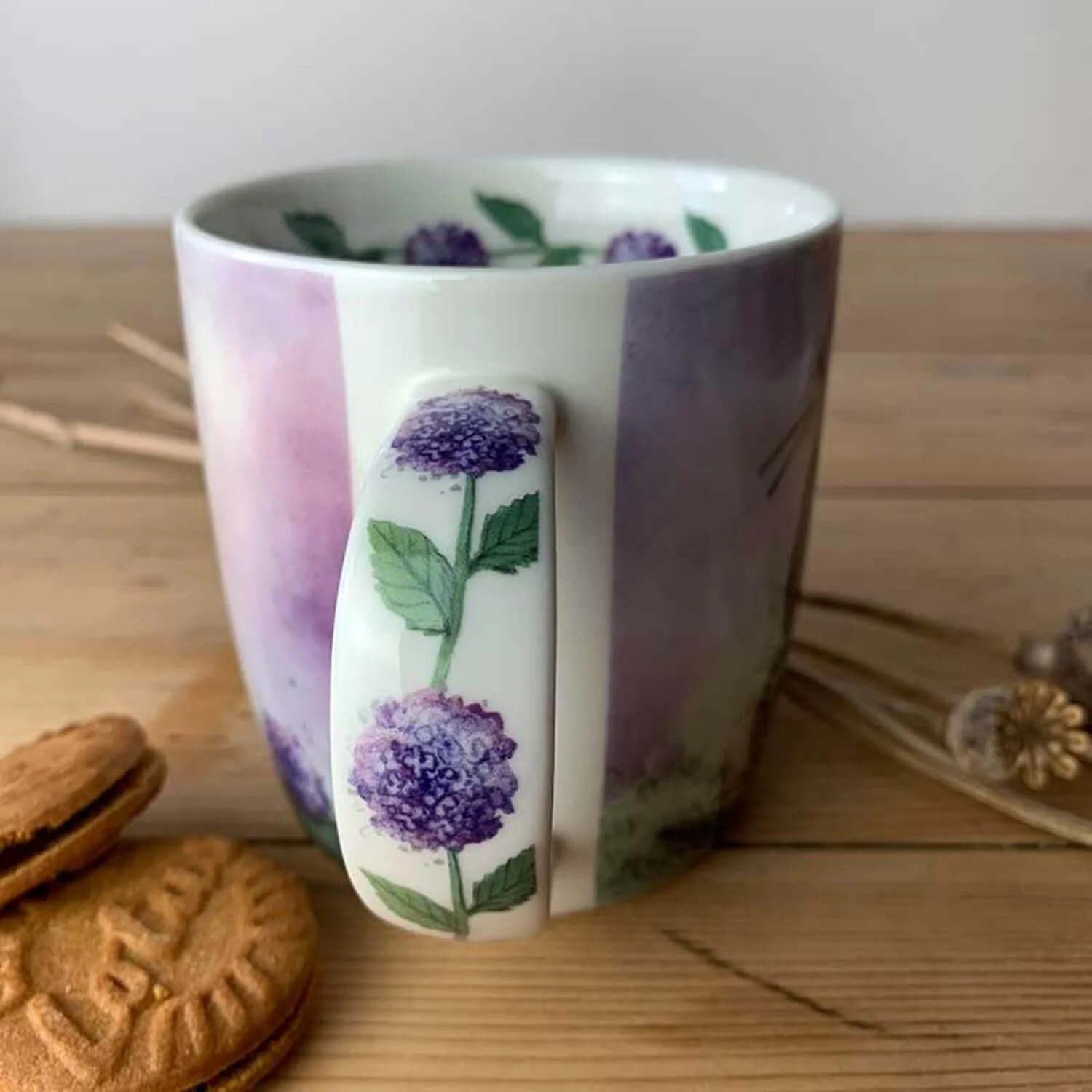 Alex Clark Mug - Labrador & Hydrangeas - Image 2