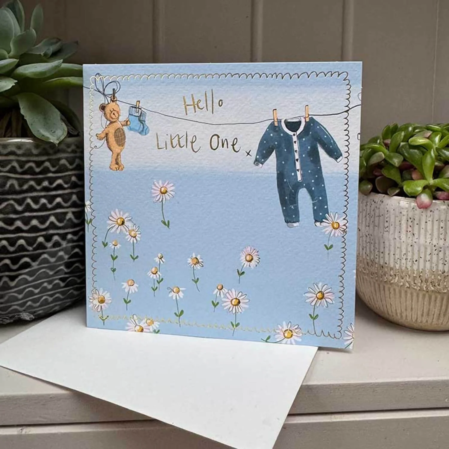 Alex Clark New Baby Card - Hello Little One