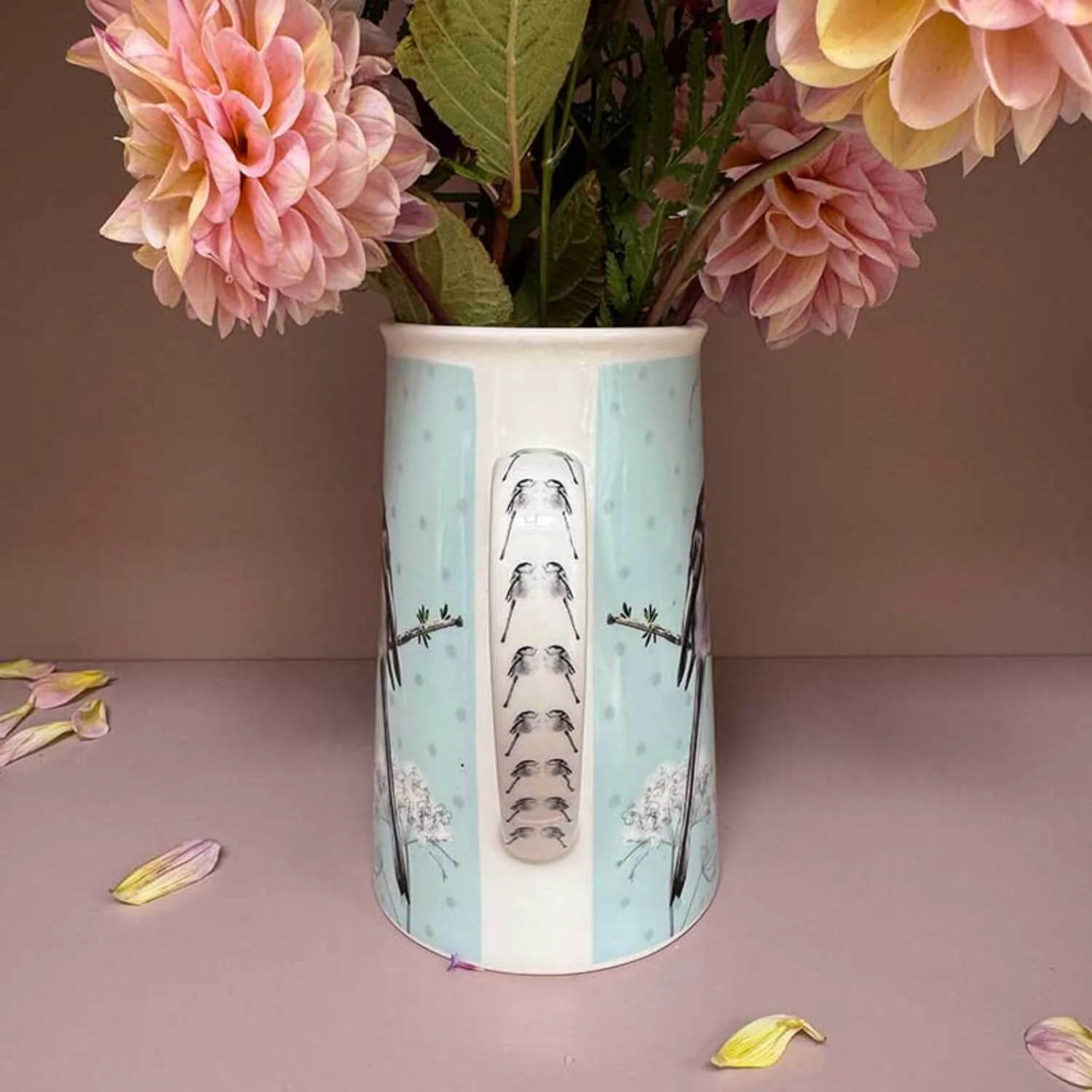 Alex Clark New Bone China 500ml Serving Jug - Long Tailed Tit - Image 3
