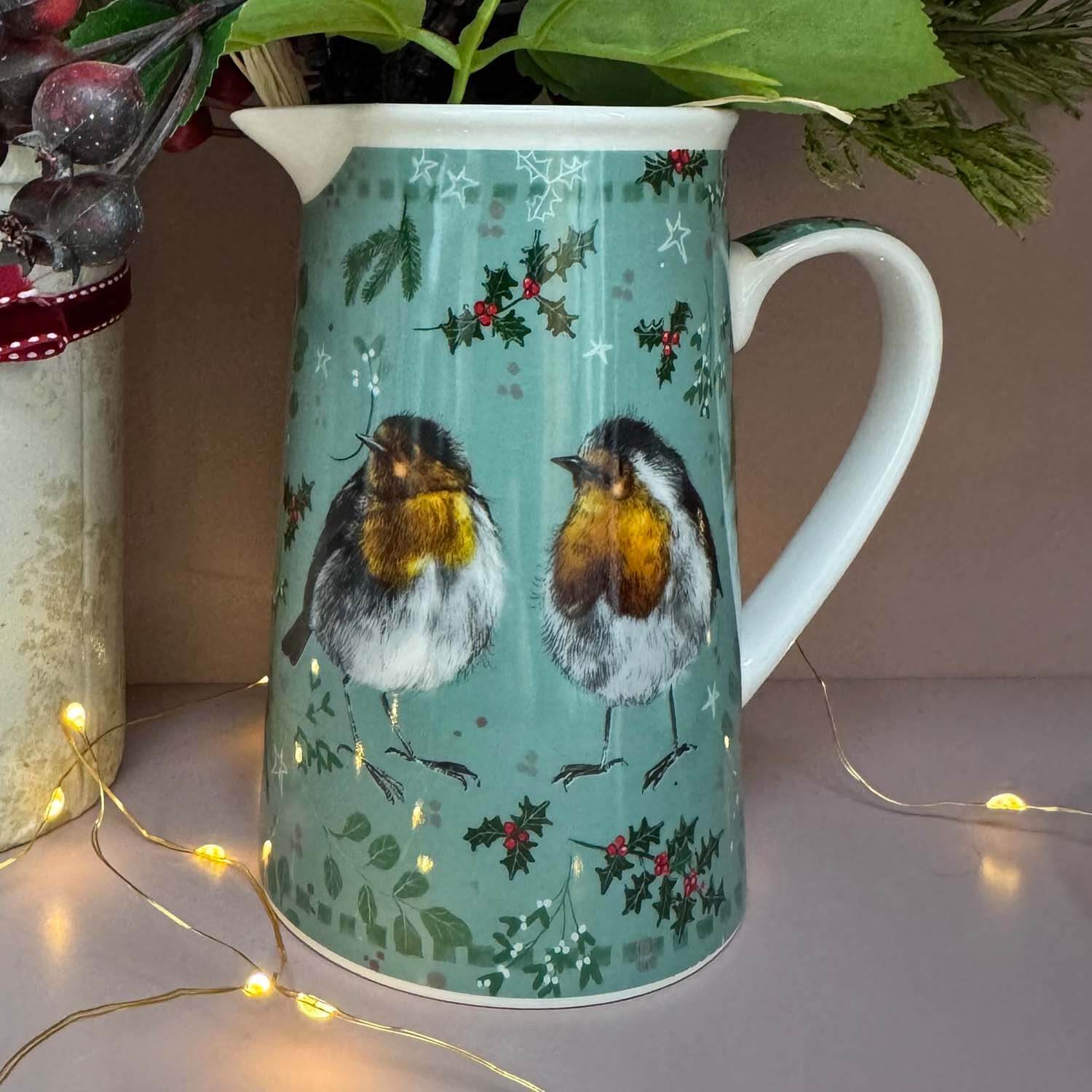 Alex Clark New Bone China 500ml Serving Jug - Robins - Image 3