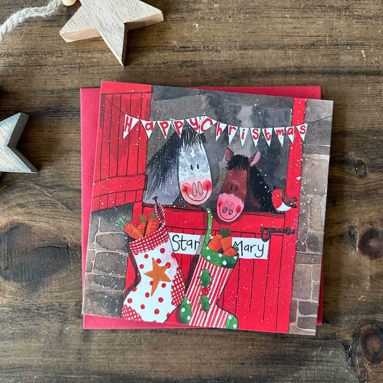 Alex Clark Pack Of 8 Christmas Cards - Christmas Stable - Image 2