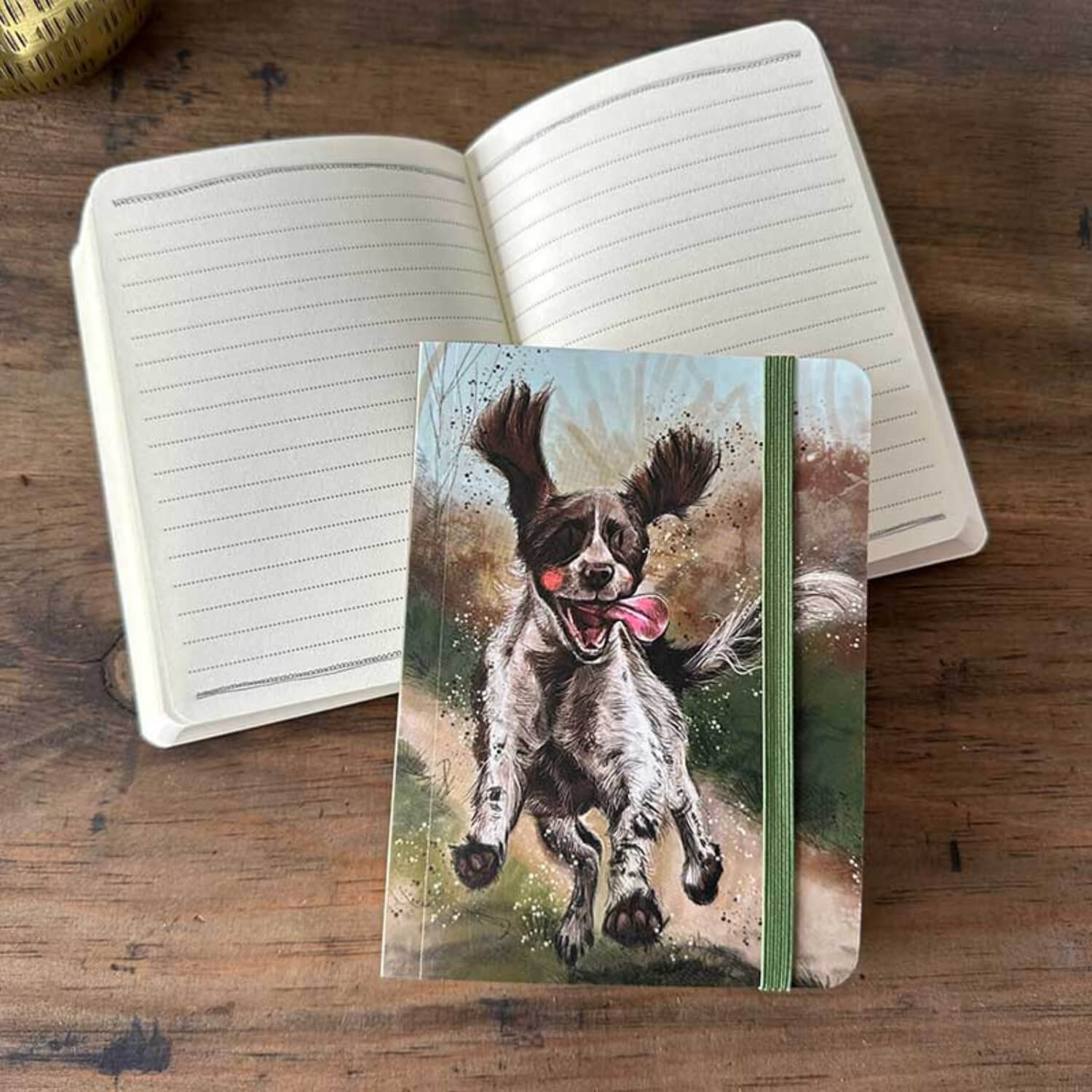 Alex Clark Small Chunky Notebook - Spaniel - Image 2