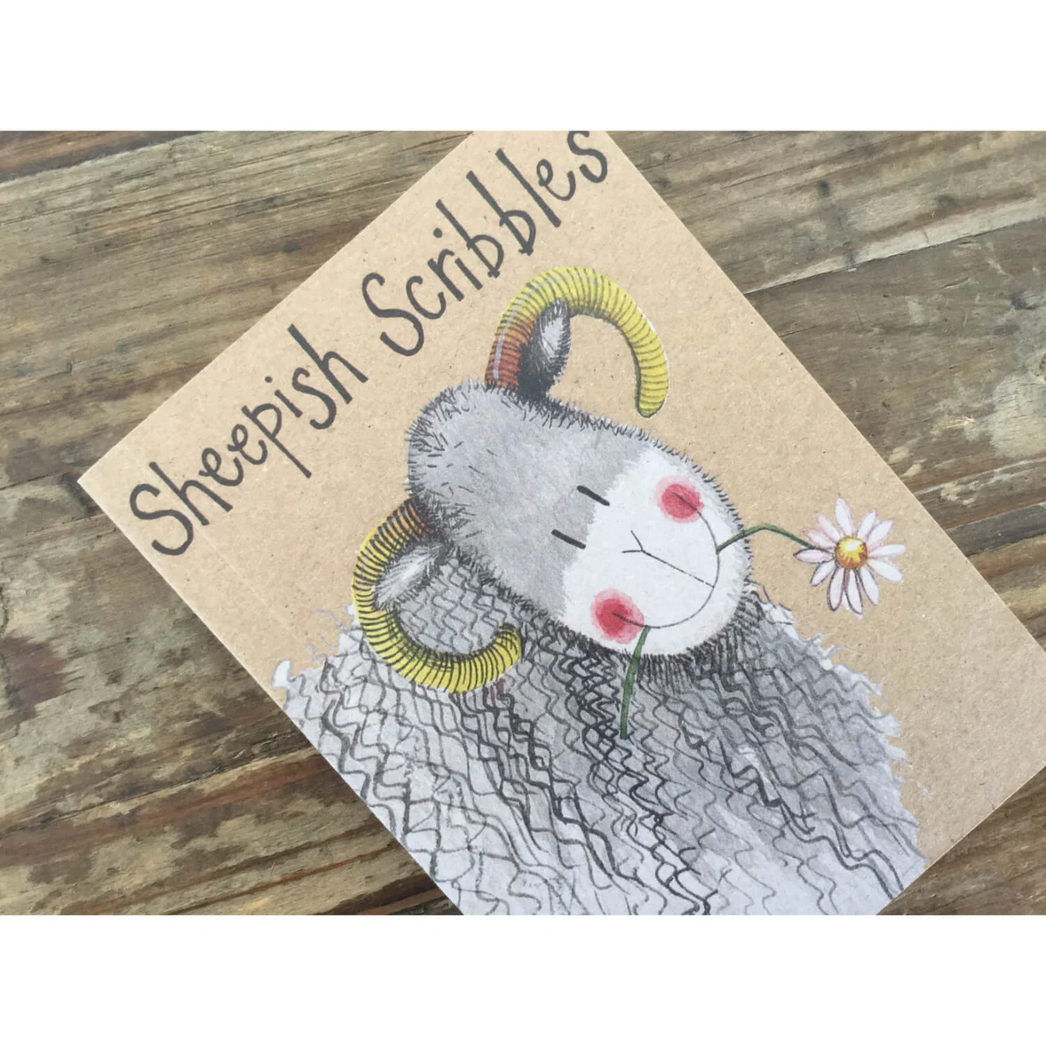 Alex Clark Small Kraft Notebook - Sheepish Scribbles - Image 2