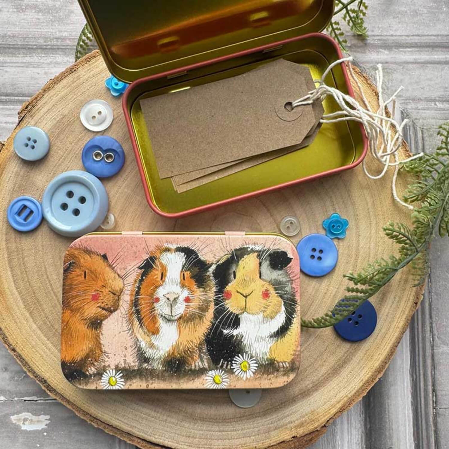 Alex Clark Small Rectangular Tin - The Three Guineas - Image 2