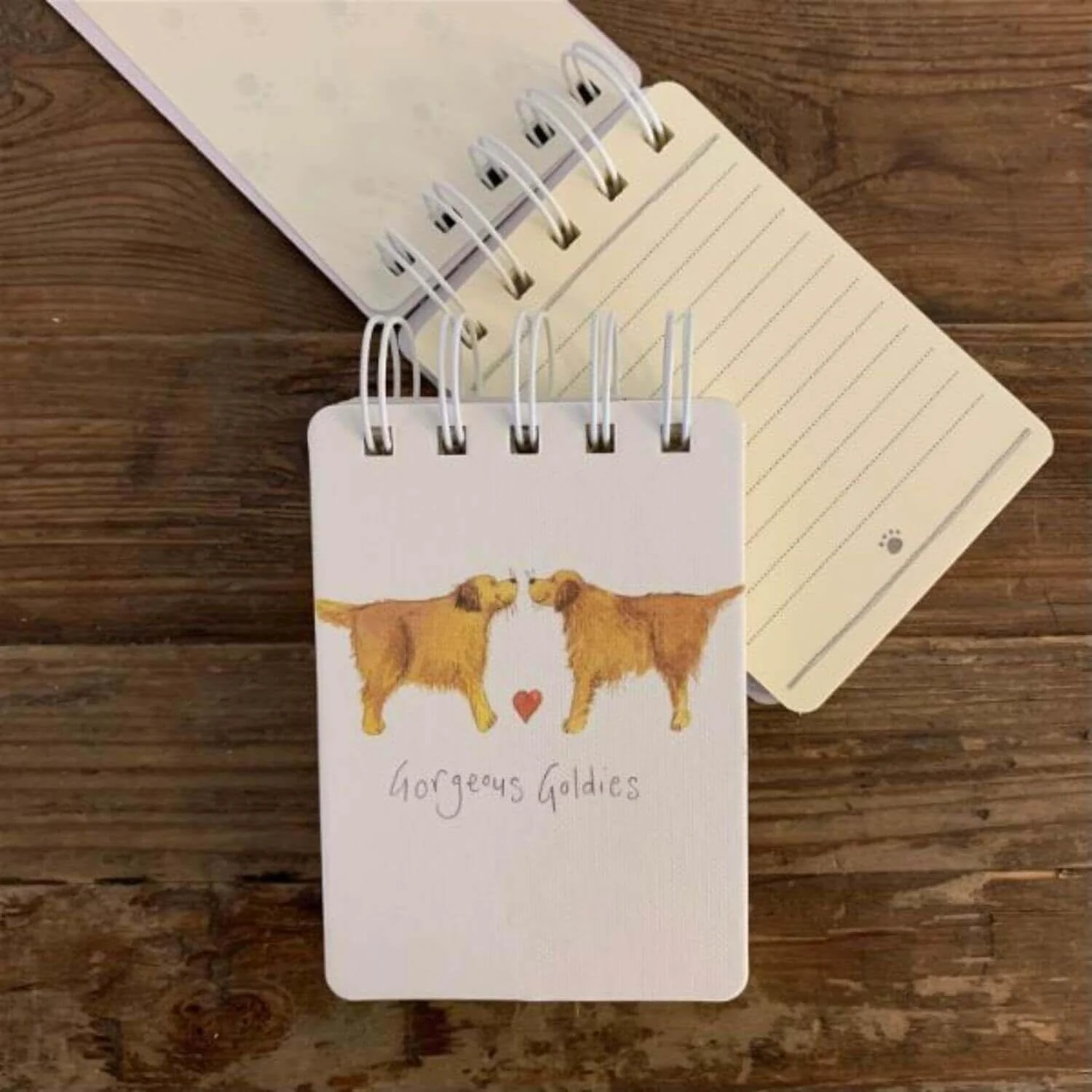Alex Clark Small Spiral Bound Notepad - Gorgeous Goldies - Image 2