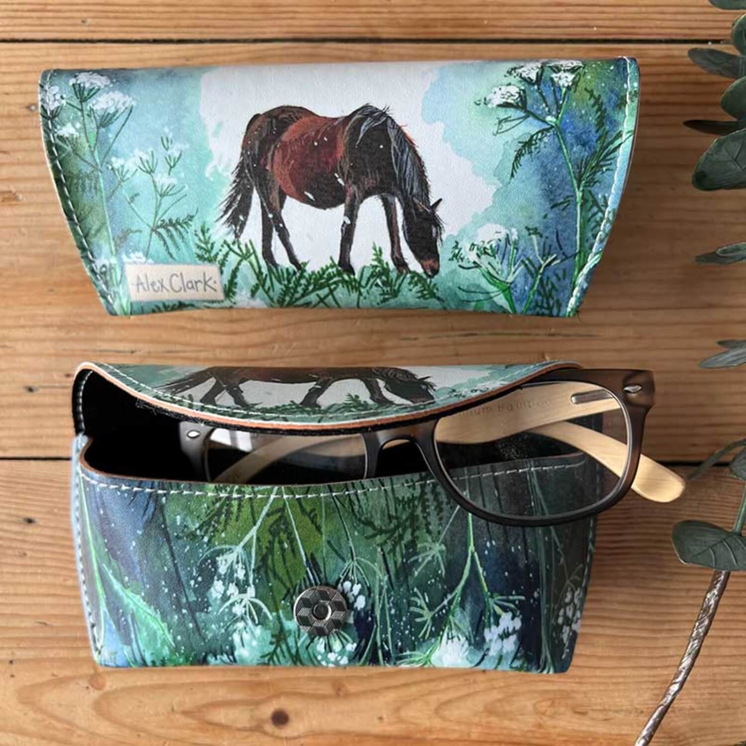 Alex Clark Spectacle Case - Horse & Cow Parsley - Image 2