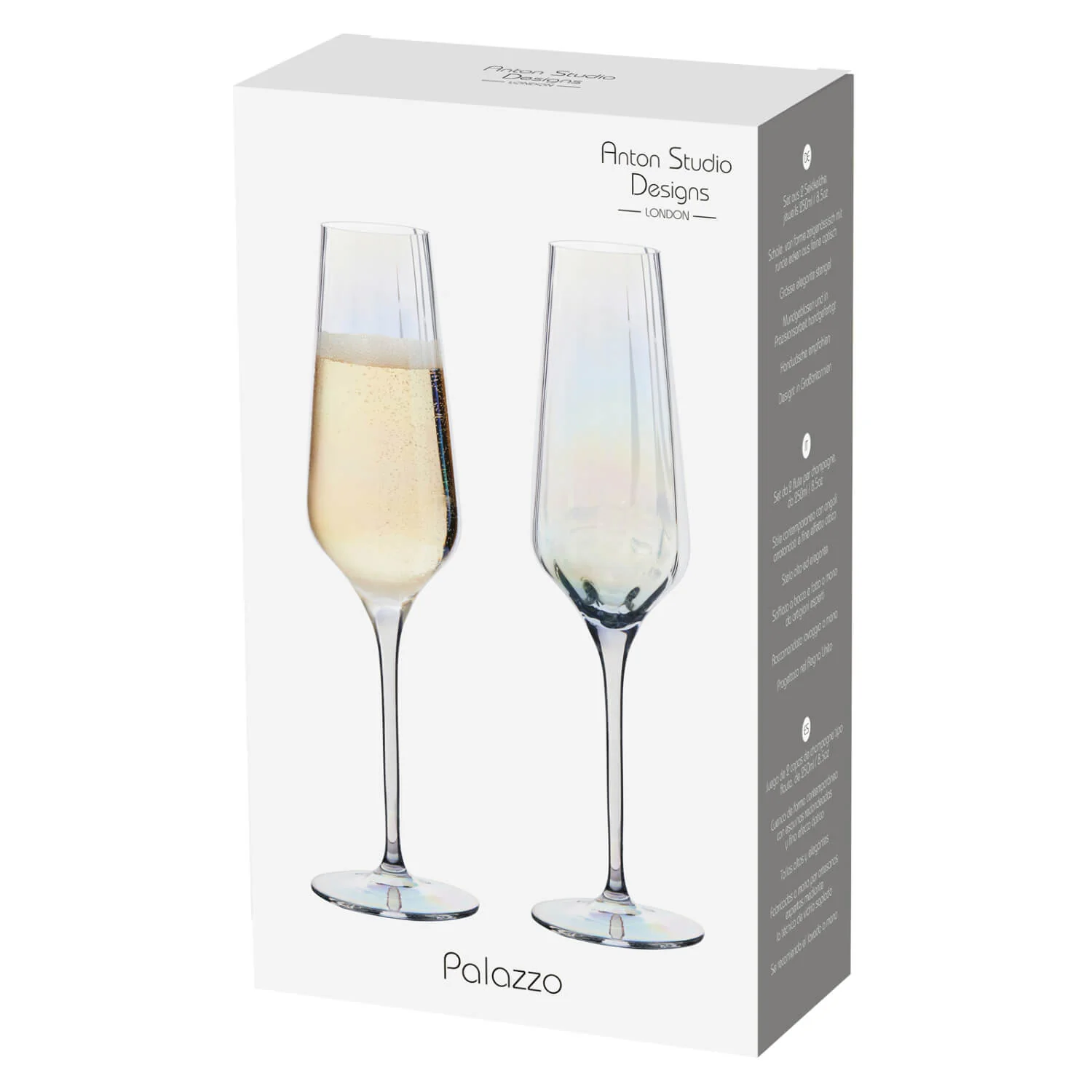 Anton Studio Designs 2-Piece 300ml Champagne Flutes - Palazzo - Image 4