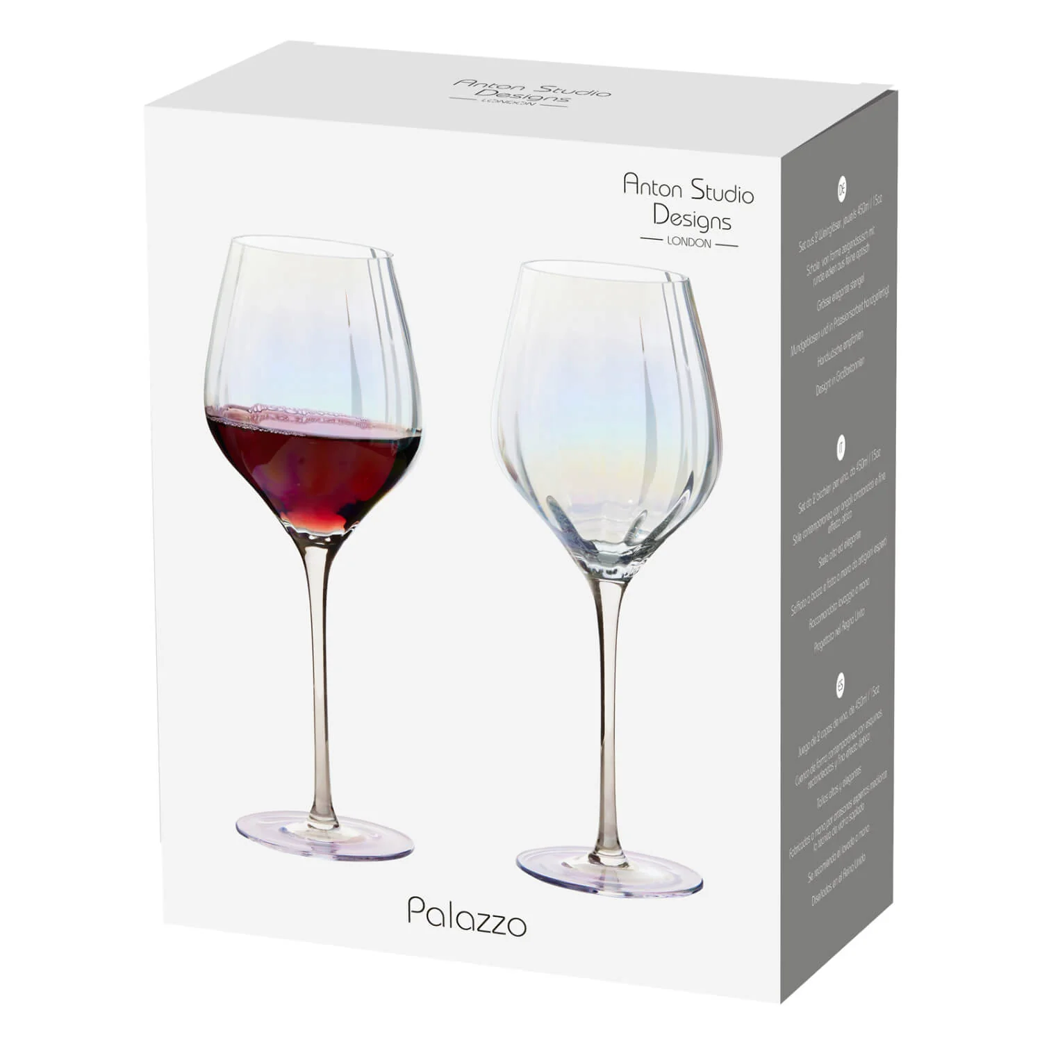Anton Studio Designs 2-Piece 600ml Wine Glasses - Palazzo - Image 6