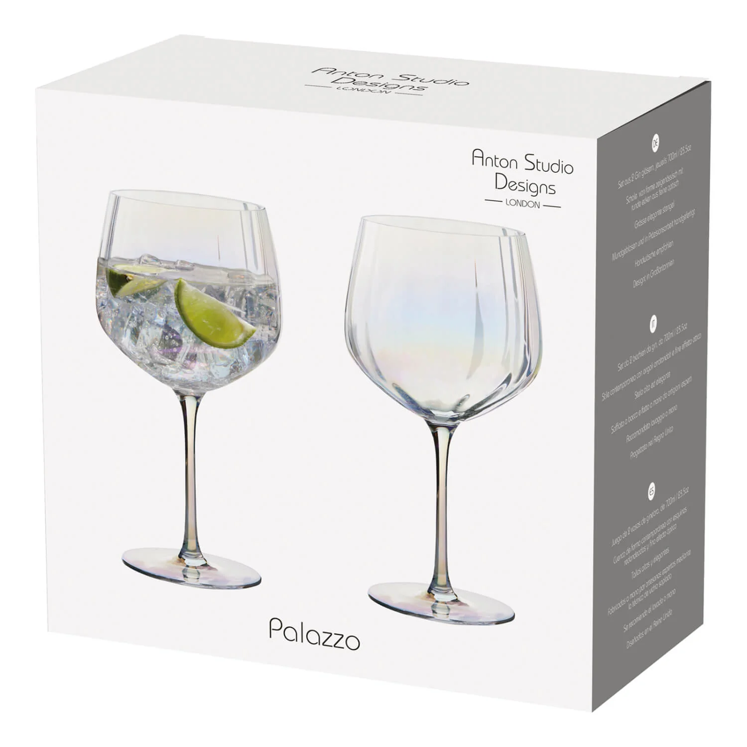 Anton Studio Designs 2-Piece 750ml Gin Glasses - Palazzo - Image 5