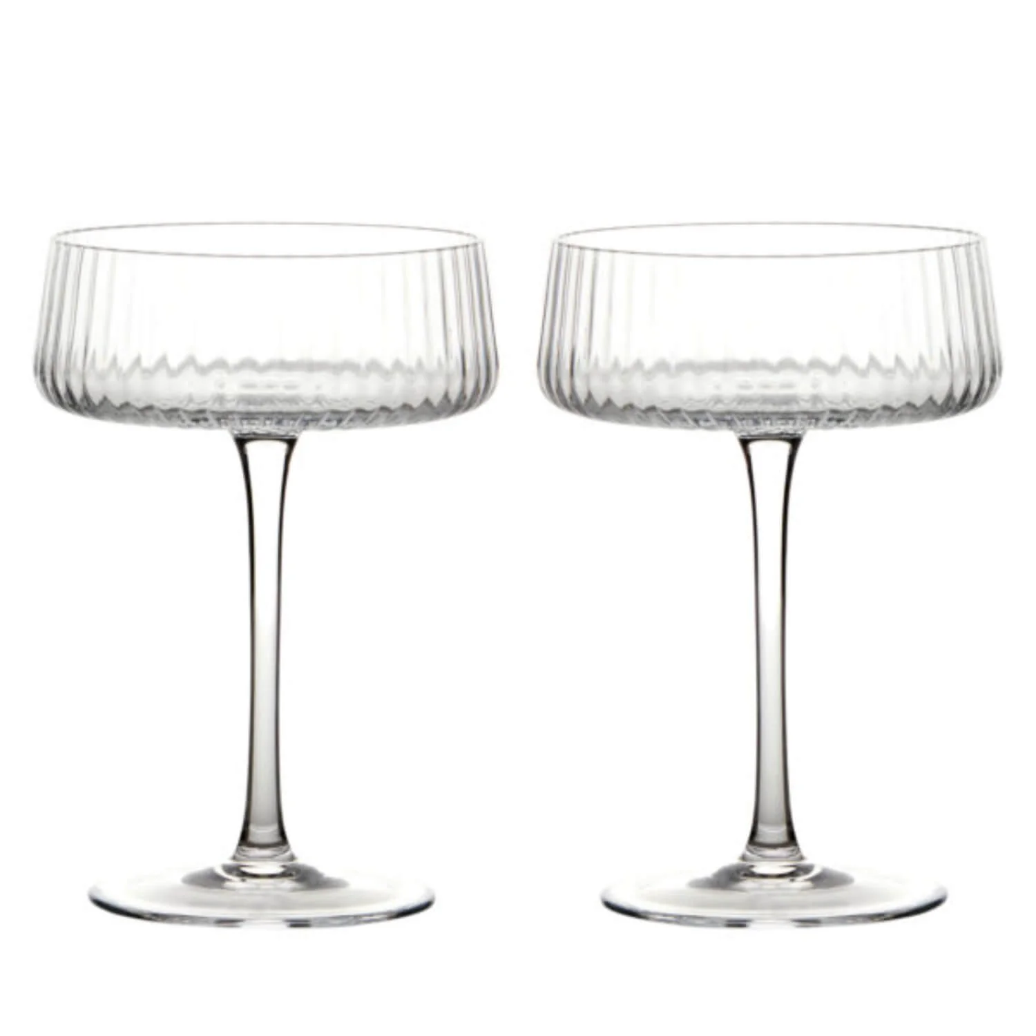 Anton Studio Designs 2-Piece Champagne Saucer Set - Empire