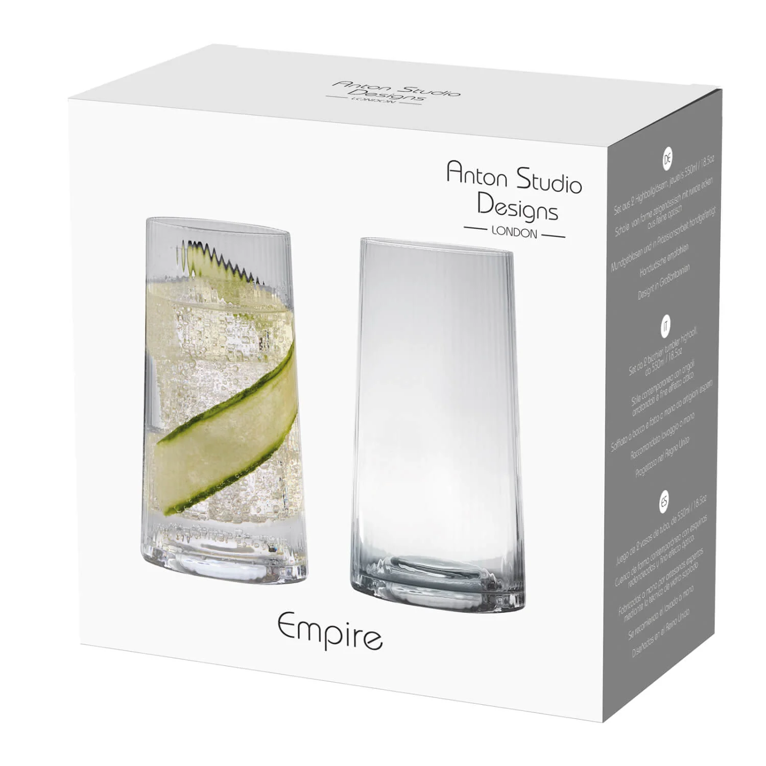 Anton Studio Designs 2-Piece Hi-Ball Glasses Set - Empire - Image 7