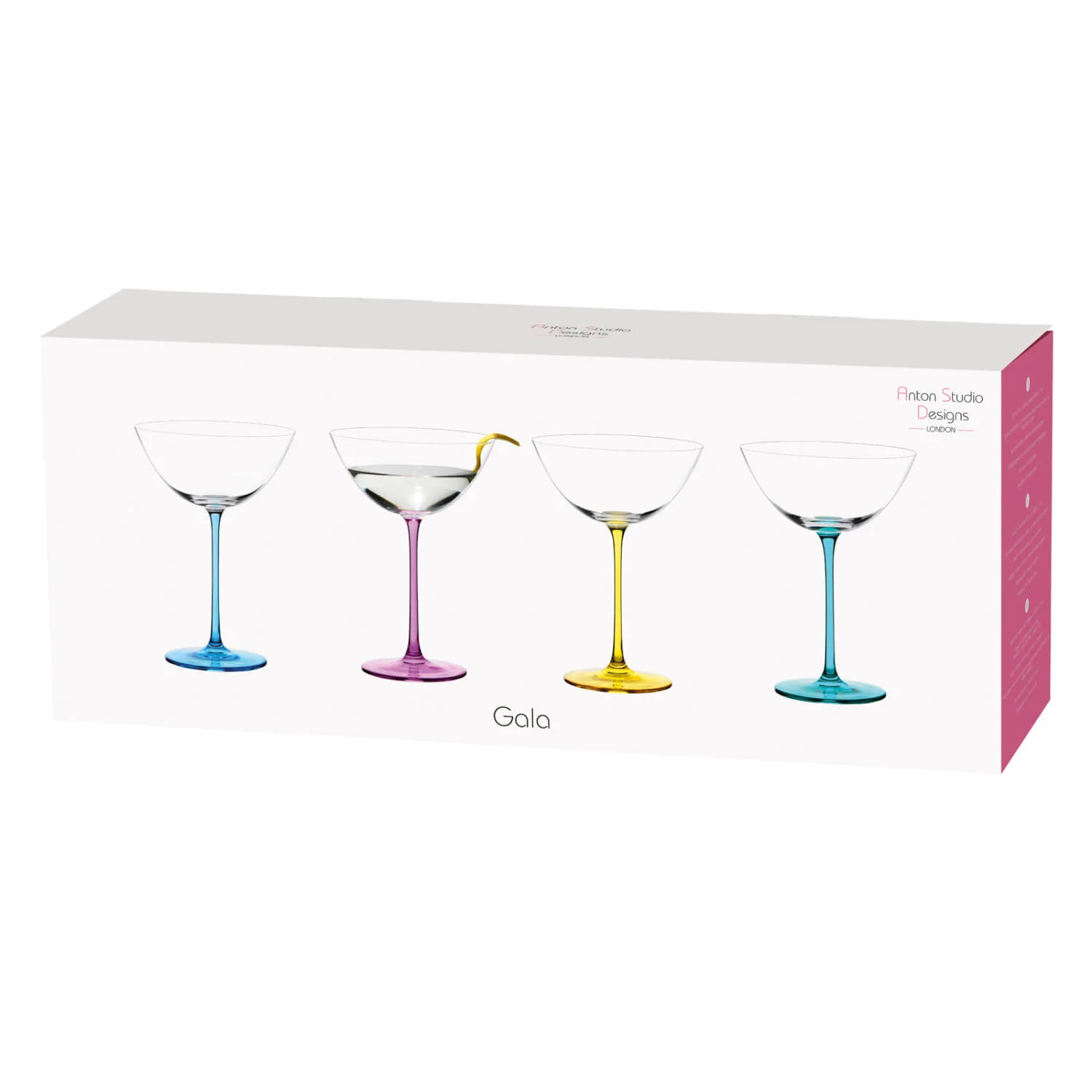 Anton Studio Designs 4-Piece 250ml Cocktail Glasses - Gala - Image 8