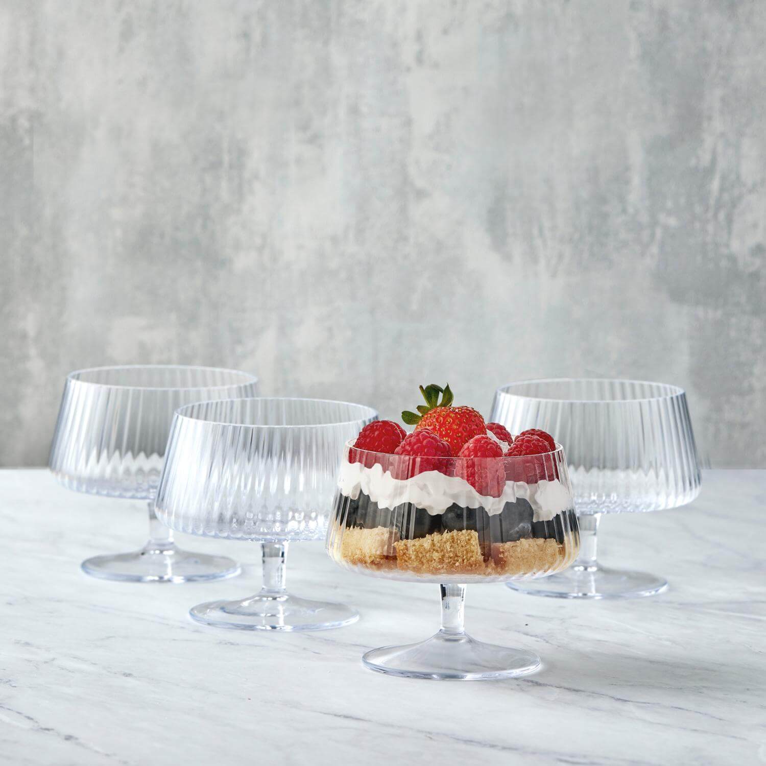 Anton Studio Designs 4-Piece Individual Glass Trifle Bowls - Empire - Image 4