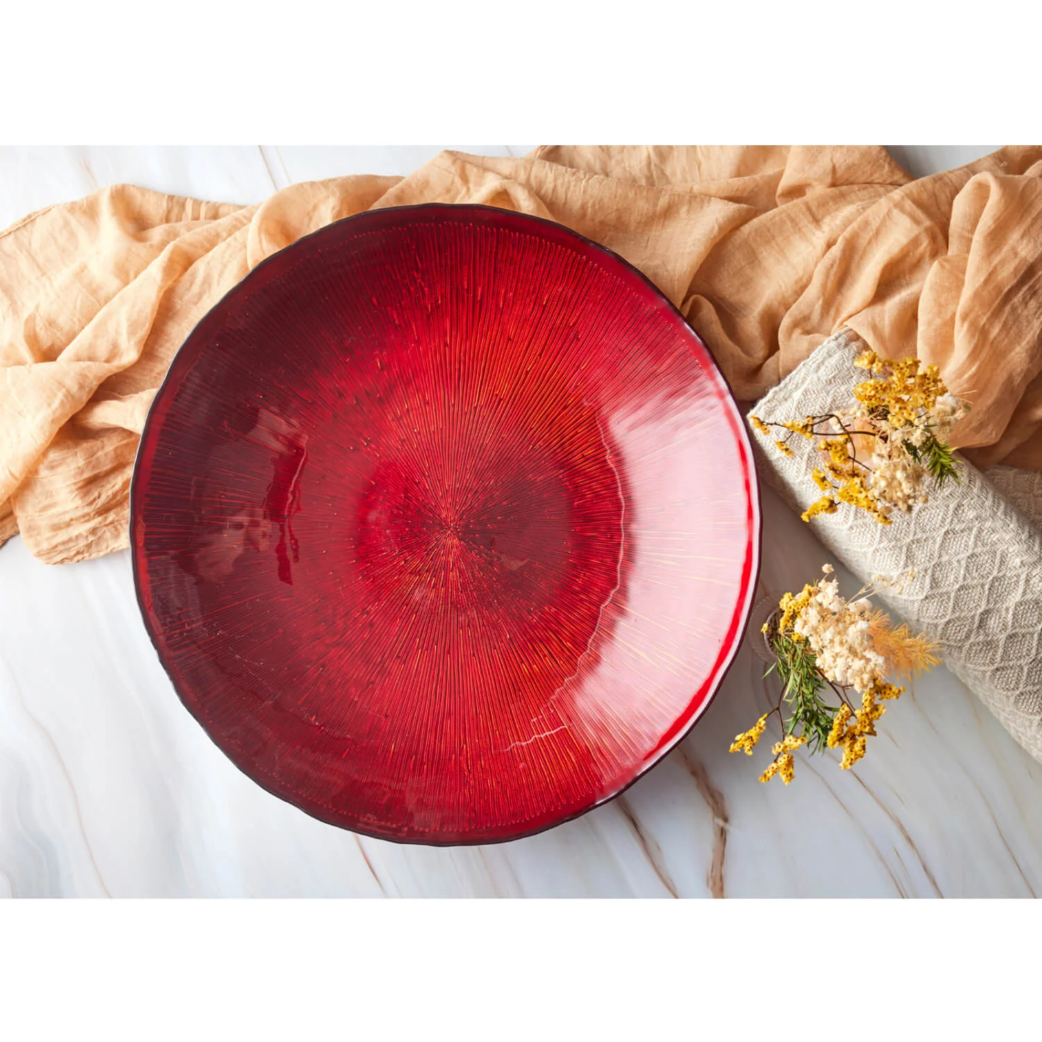 Anton Studio Designs Crimson Comet Bowl - 39.5cm - Image 3