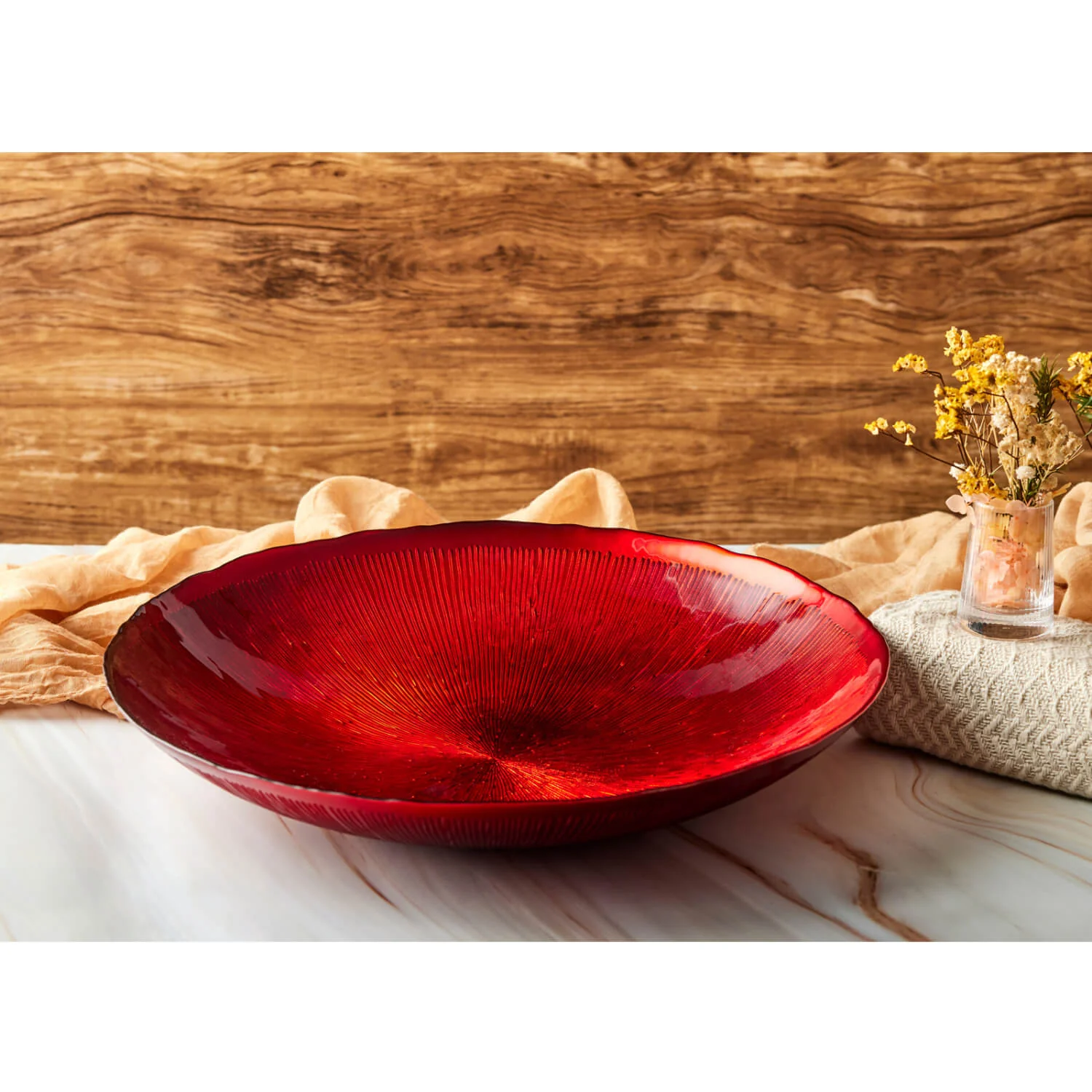 Anton Studio Designs Crimson Comet Bowl - 39.5cm - Image 4
