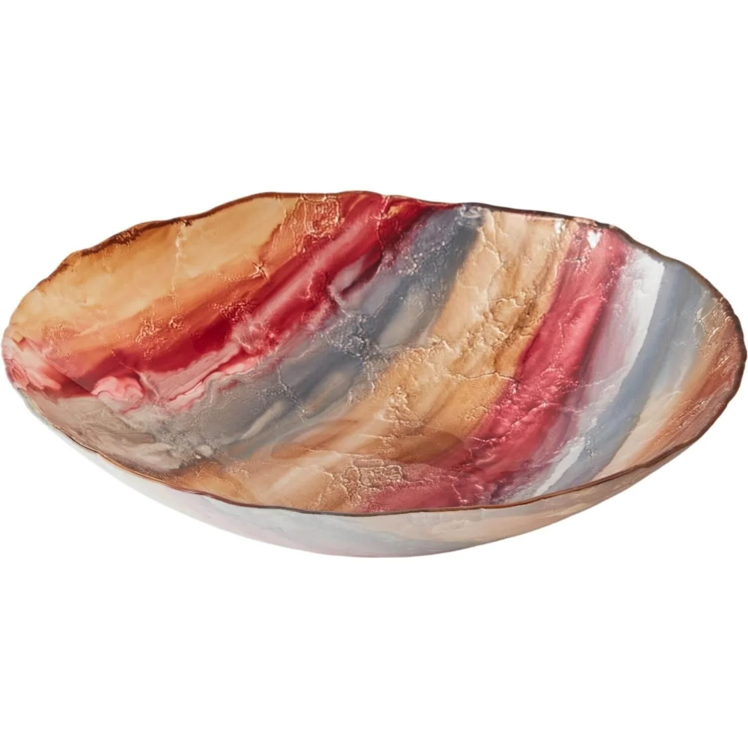 Anton Studio Designs Dune Glass Round Bowl - 32cm - Image 2