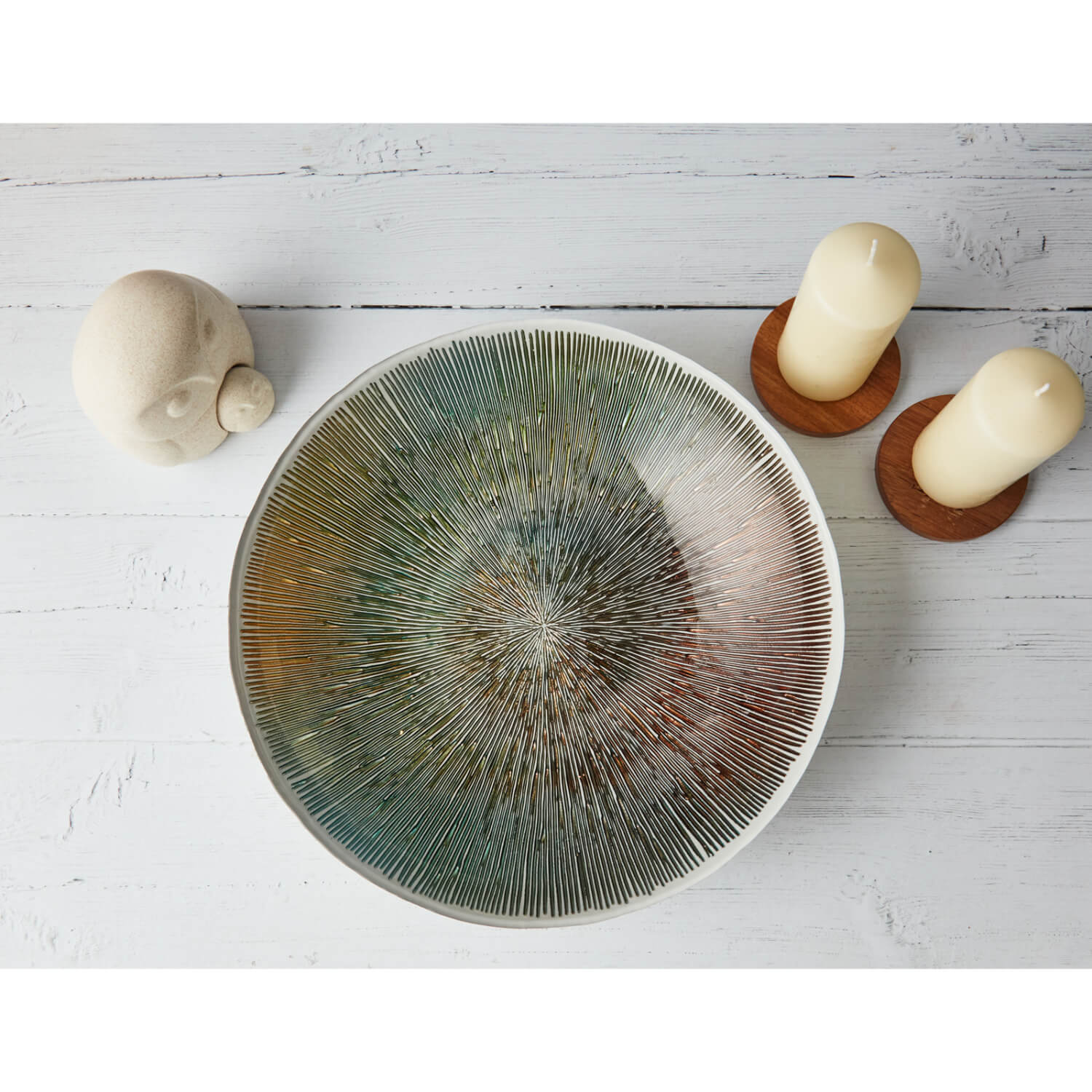 Anton Studio Designs Radiance Glass Round Bowl - 33cm - Image 3
