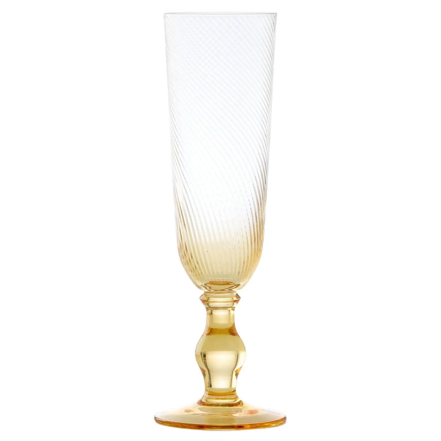 Anton Studios Design Swirl 4 Piece Champagne Glass Set - Image 4