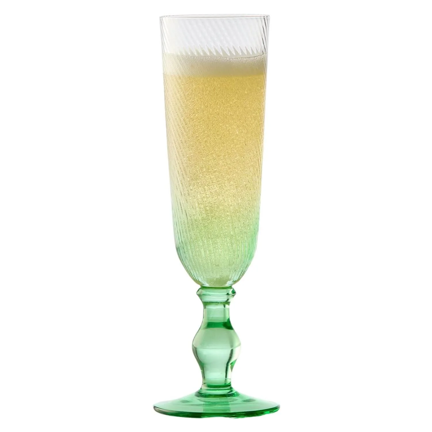 Anton Studios Design Swirl 4 Piece Champagne Glass Set - Image 6