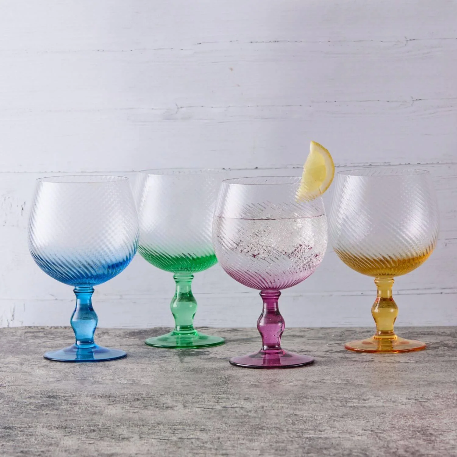 Anton Studios Design Swirl 4 Piece Gin Glass Set - Image 7