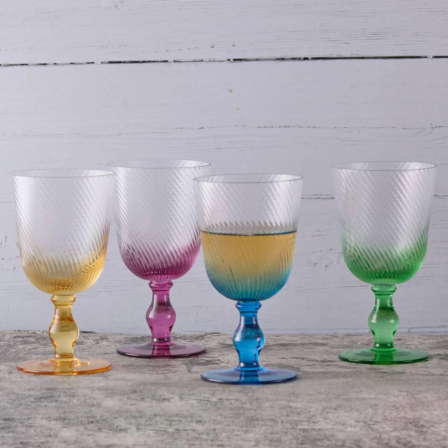 Anton Studios Design Swirl 4 Piece Wine Glass Set - Image 8