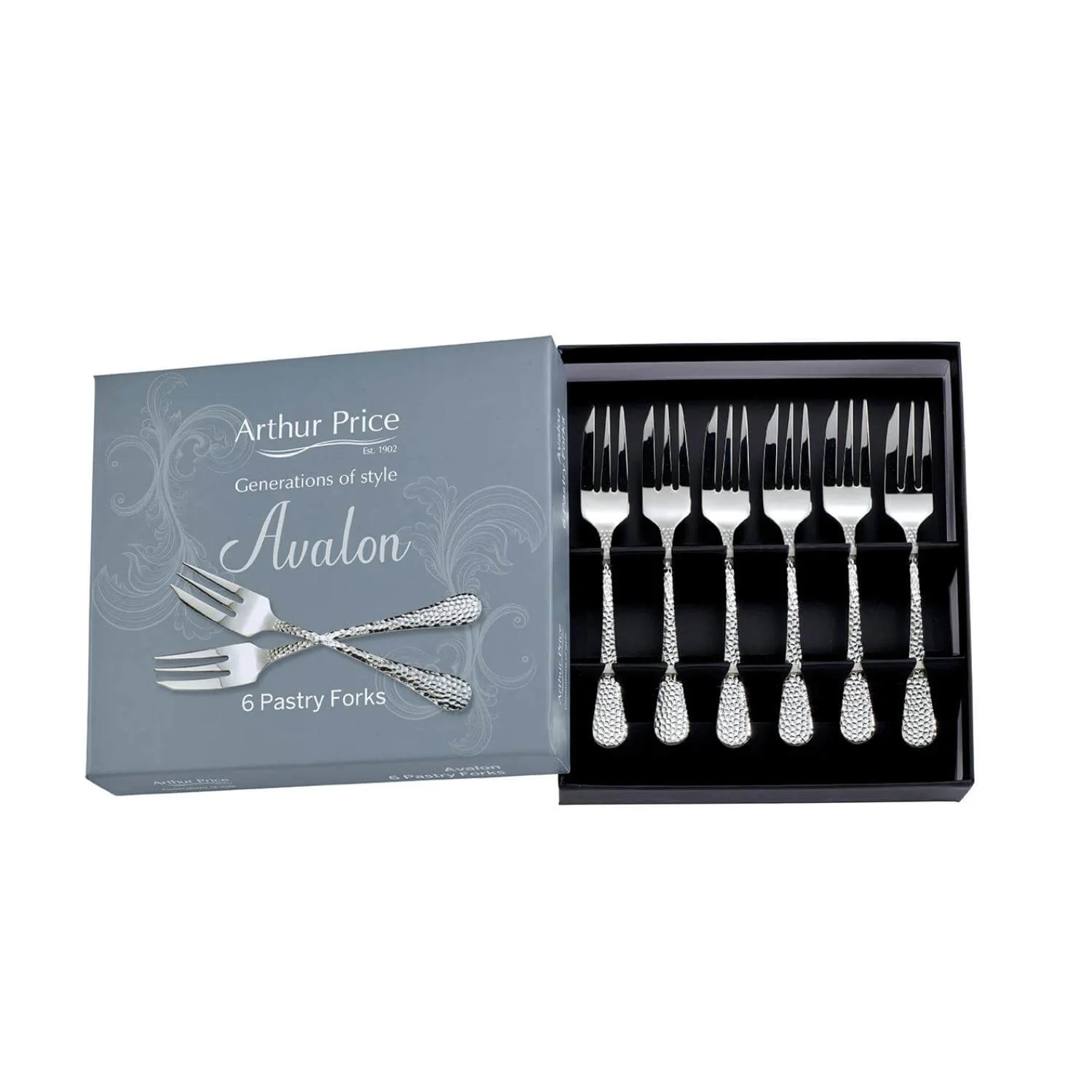 Arthur Price Avalon Stainless Steel Pastry Forks - Set of 6 - Image 2