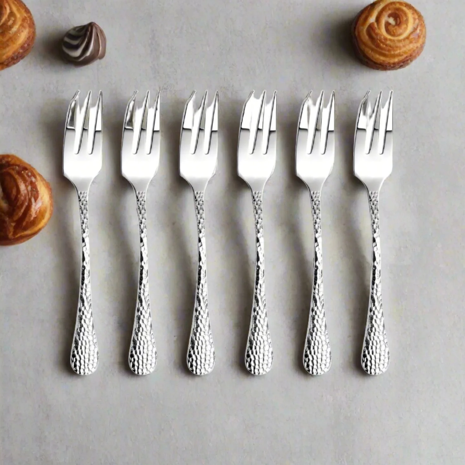 Arthur Price Avalon Stainless Steel Pastry Forks - Set of 6 - Image 4