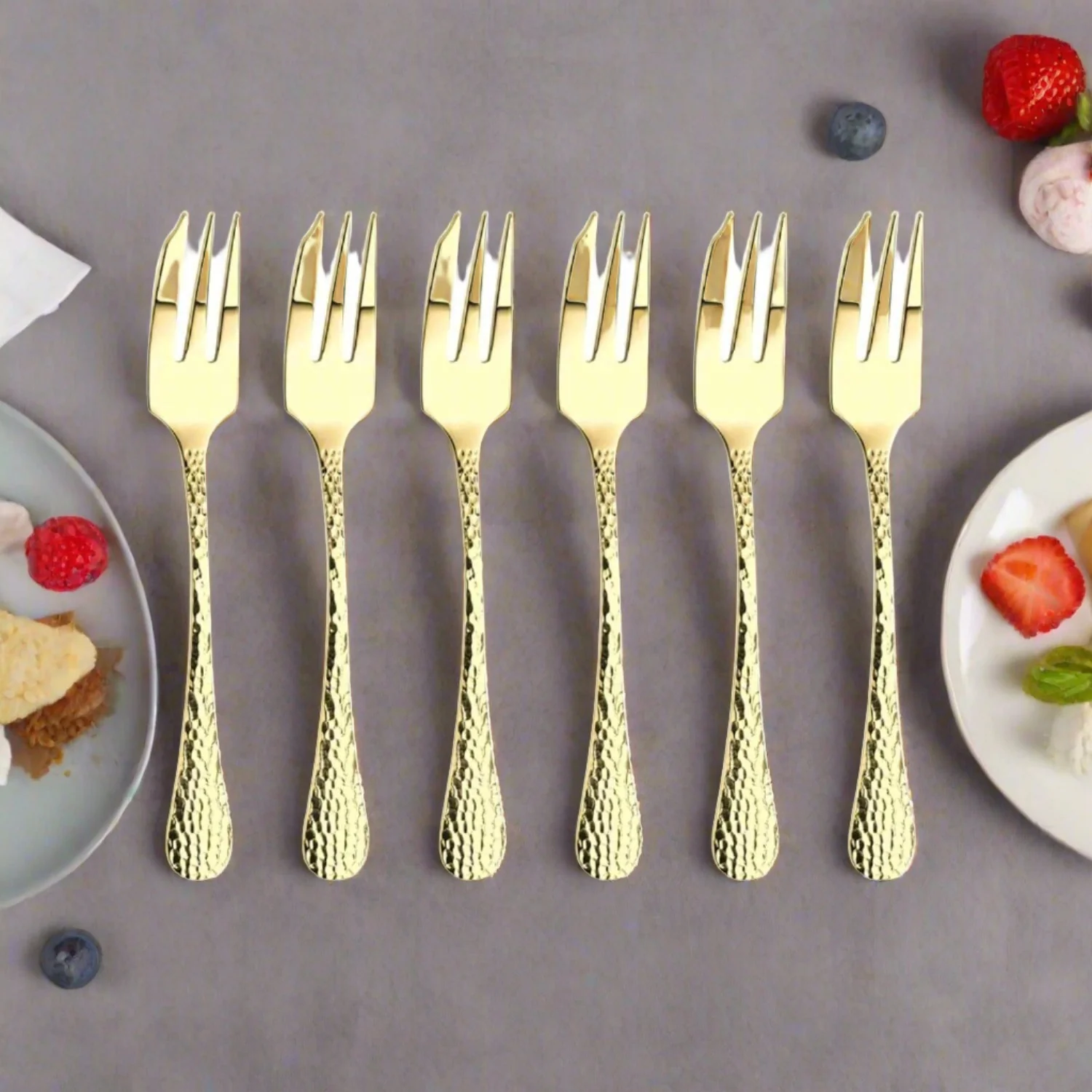 Arthur Price Champagne Avalon Stainless Steel Pastry Forks - Set of 6 - Image 4