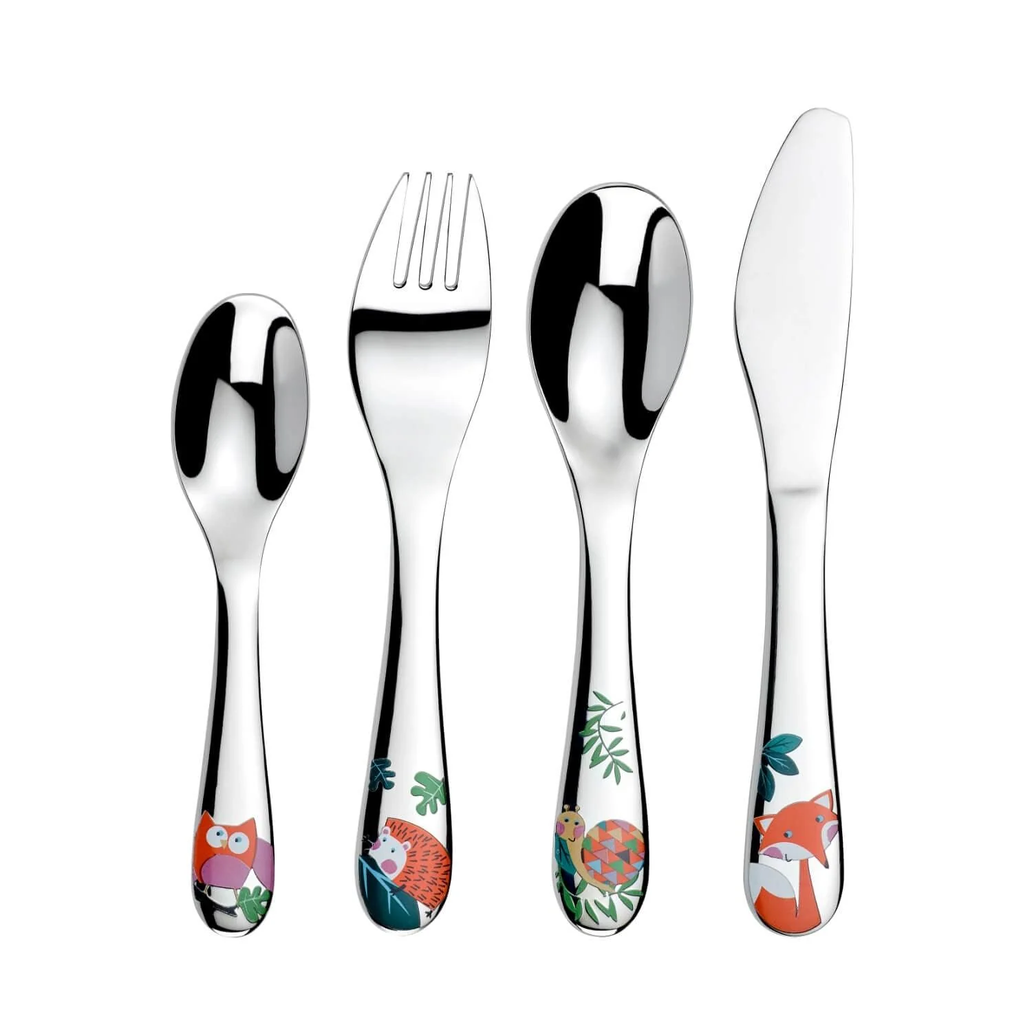 Arthur Price Cherish 4 Piece Childrens Cutlery Set - Woodland