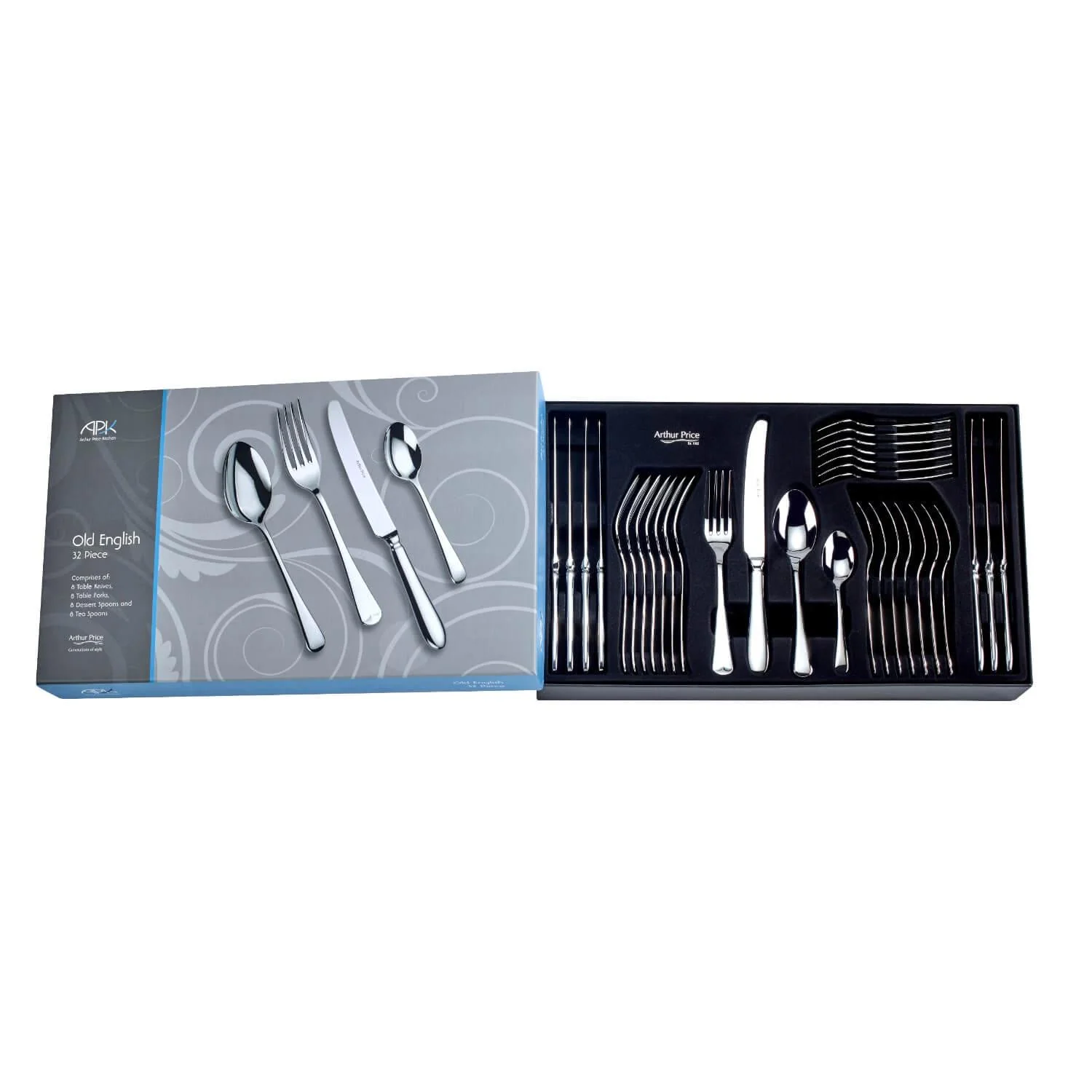 Arthur Price Old English Cutlery Set - 32 Piece - Image 3