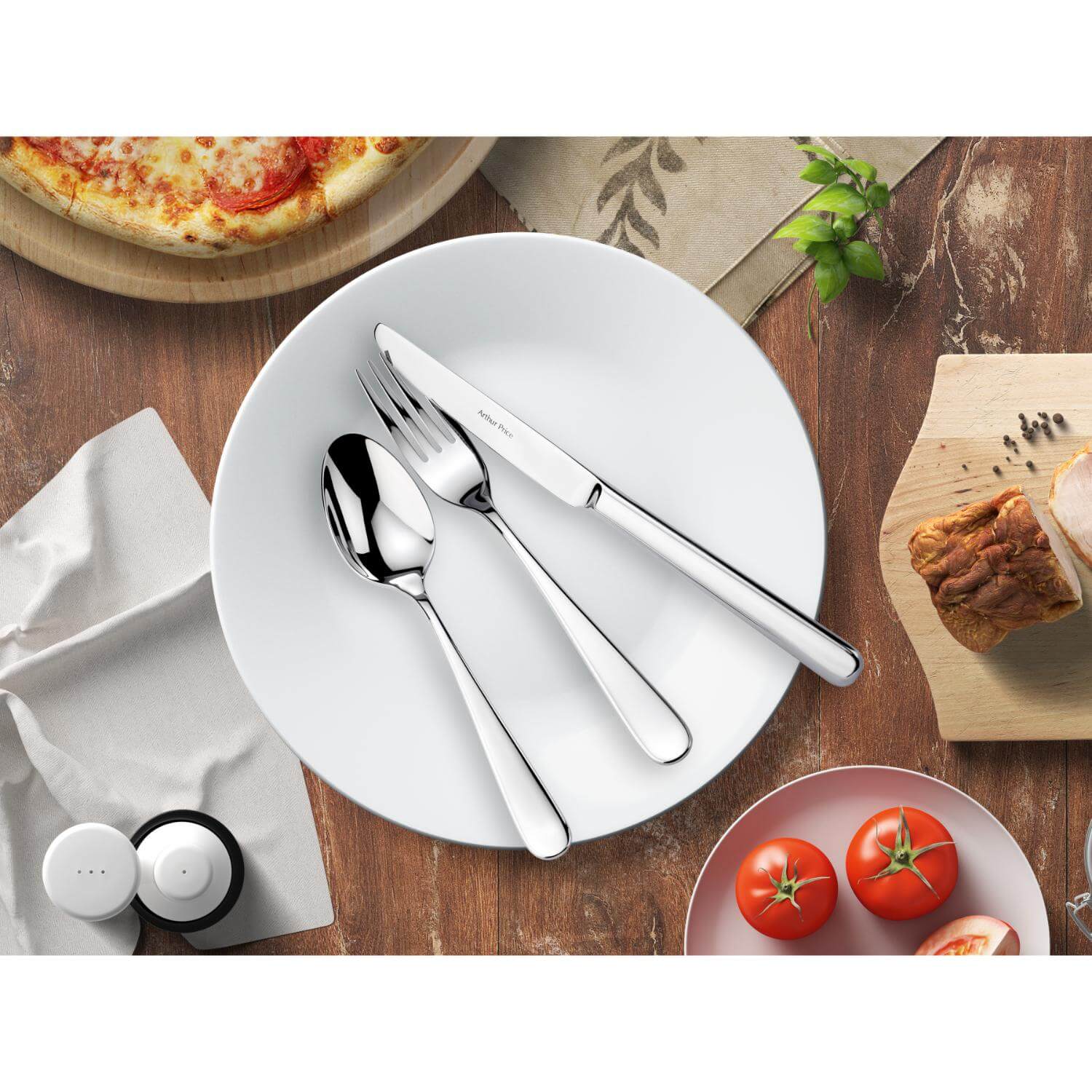 Arthur Price Pisa Stainless Steel Cutlery Set - 42-Piece - Image 7