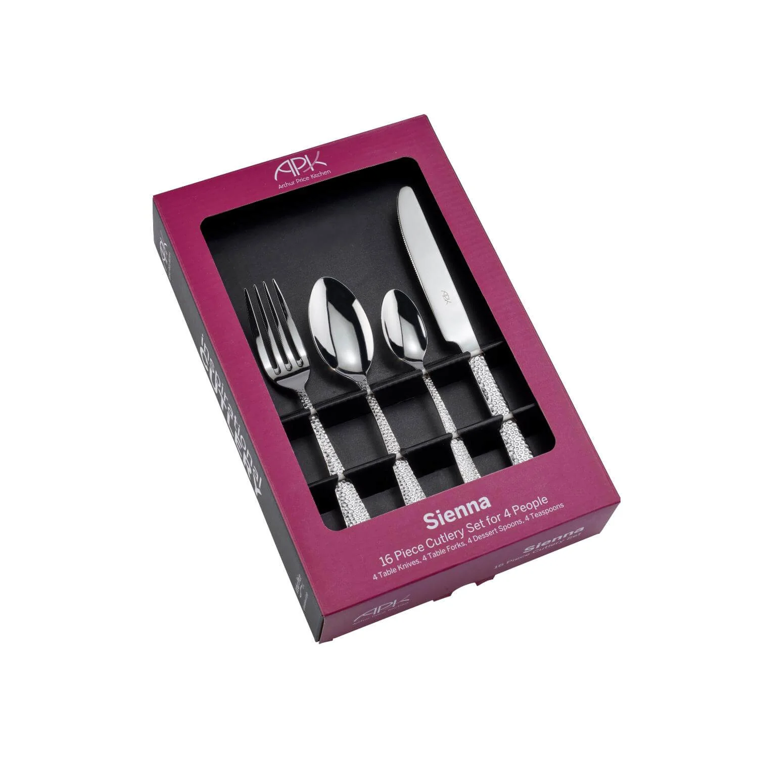 Arthur Price Sienna Stainless Steel Cutlery Set - 16-Piece - Image 2