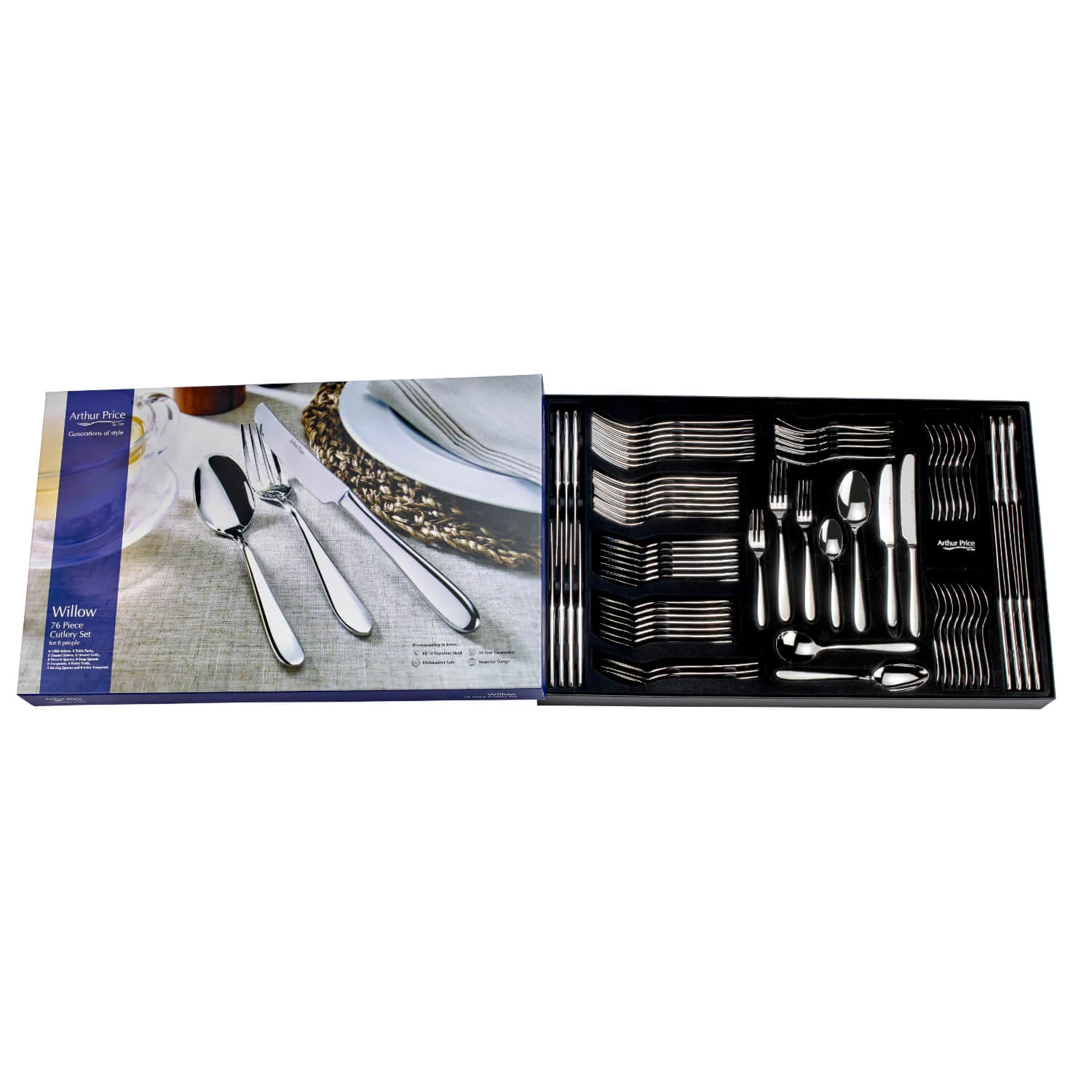 Arthur Price Willow Cutlery Set - 76 Piece - Image 3