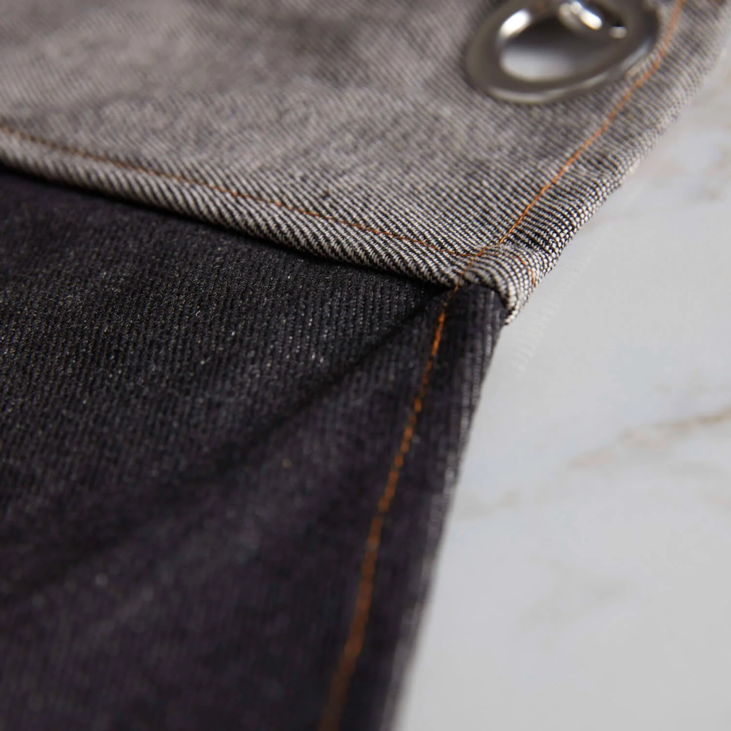 Barbary & Oak Denim Apron With Leather Detail - Image 5
