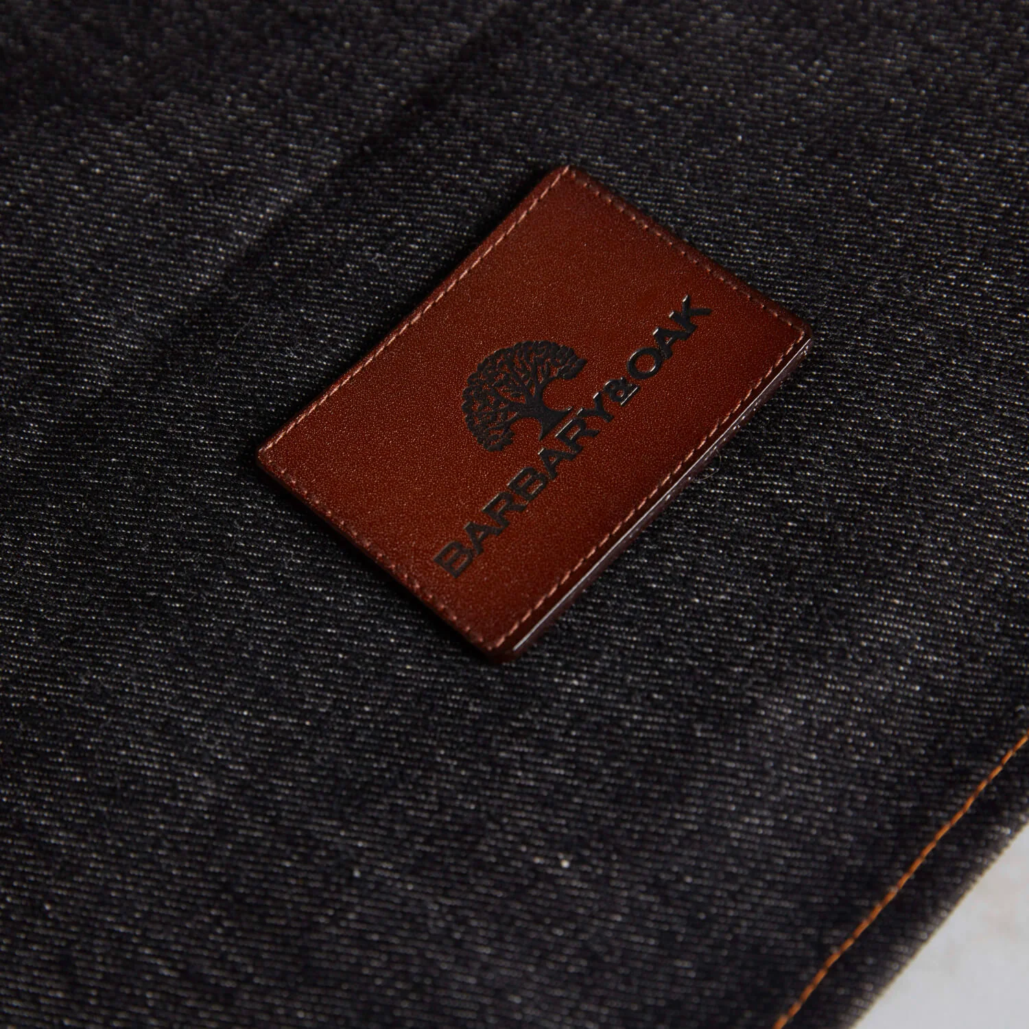 Barbary & Oak Denim Apron With Leather Detail - Image 8