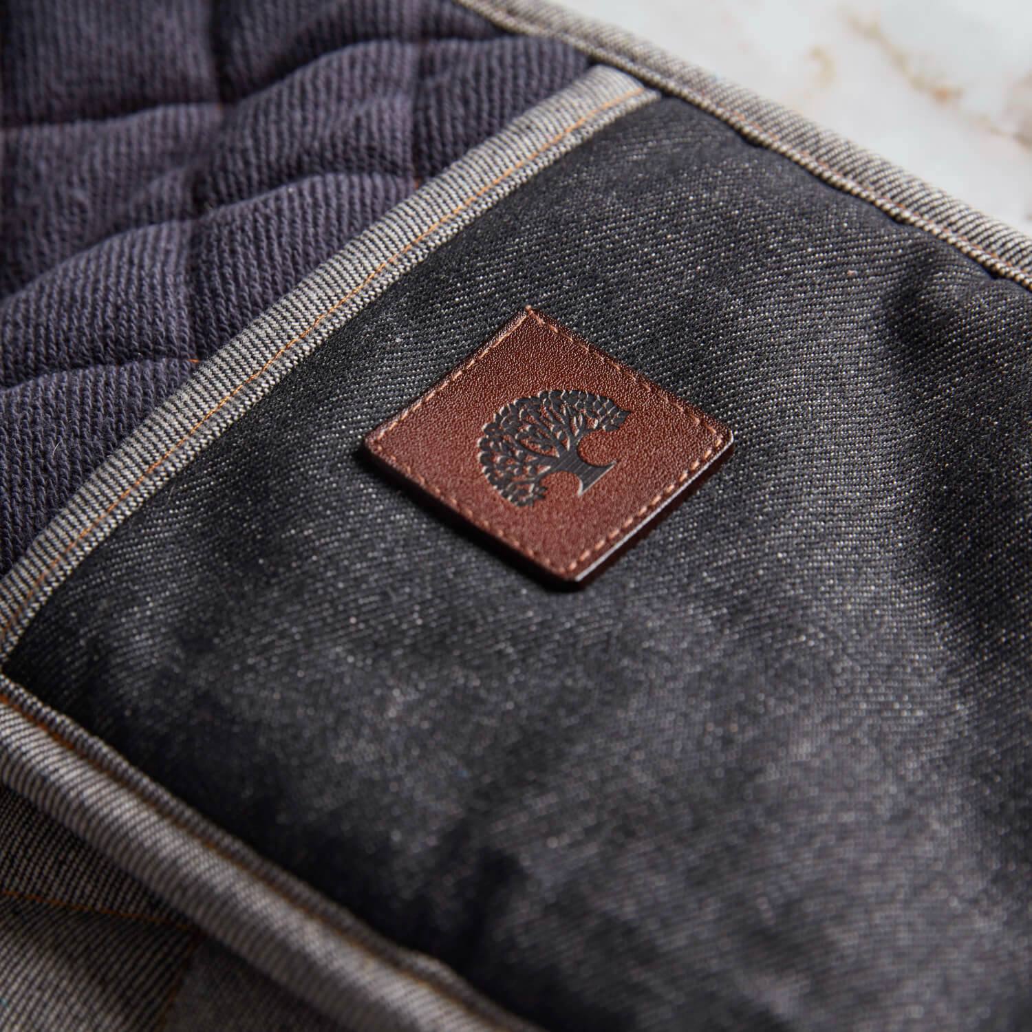 Barbary & Oak Denim Double Oven Glove - Image 3