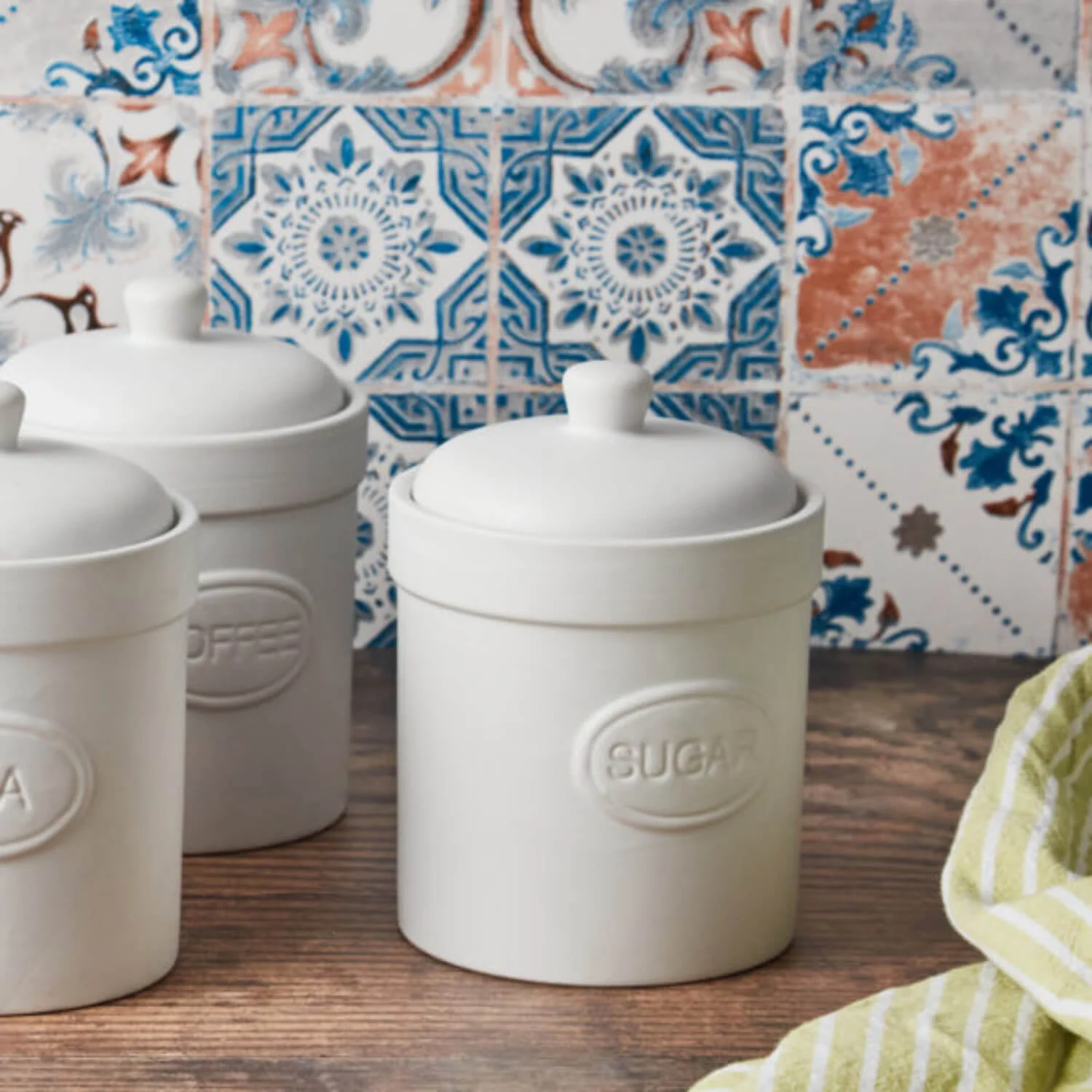 Bia International 3 Piece Canister Set - Matte White - Image 6
