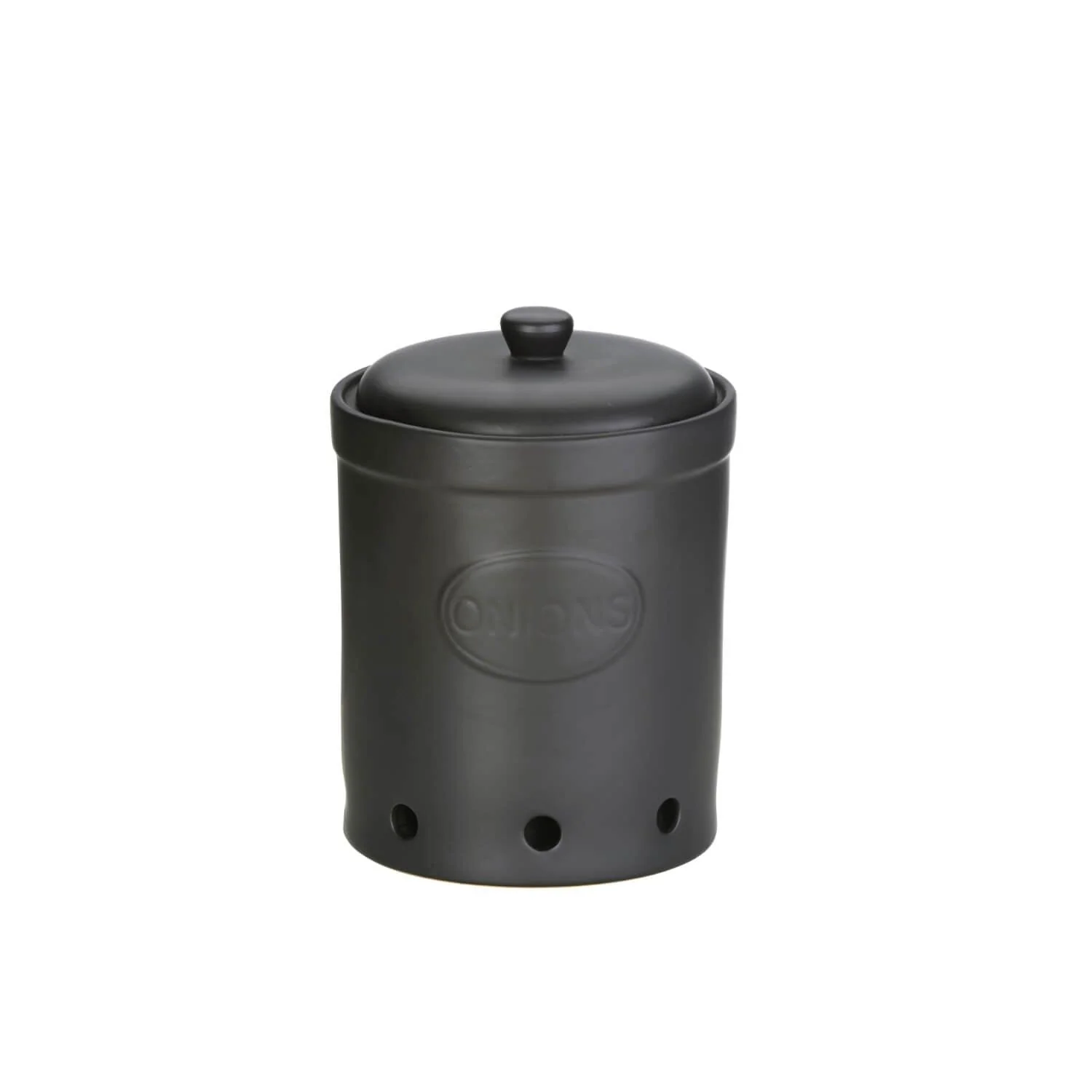 Bia International Onion Storage Jar - Matte Black