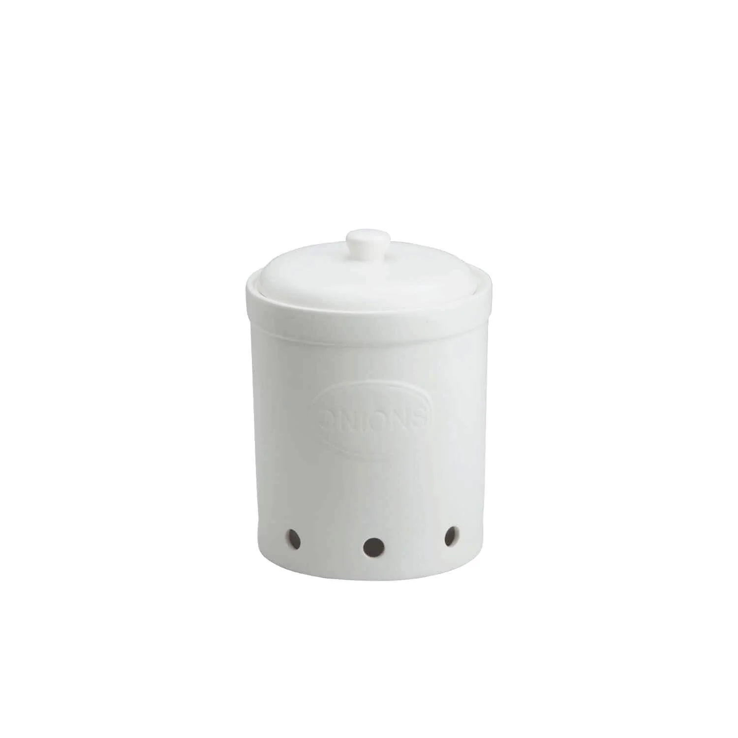 Bia International Onion Storage Jar - Matte White