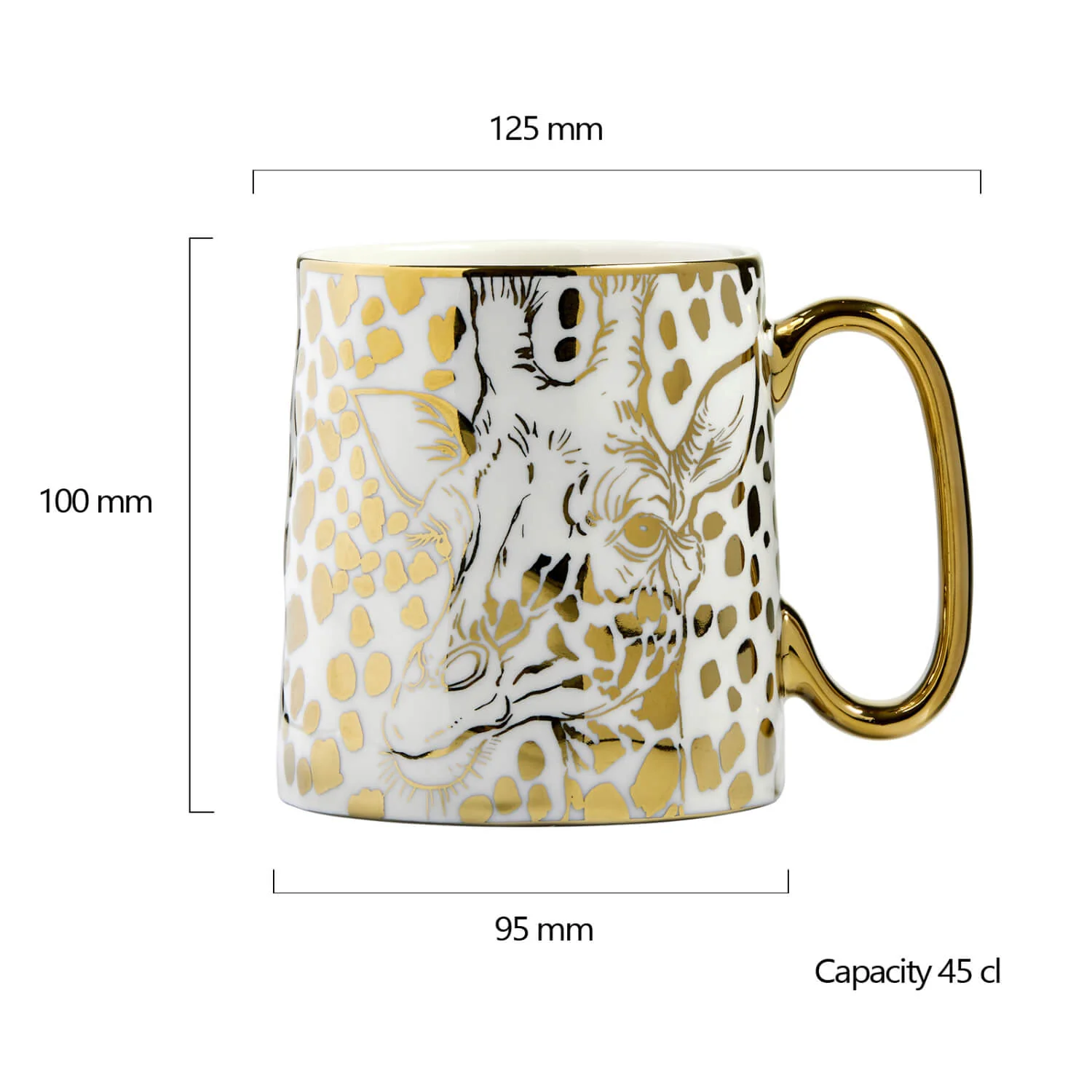 Bia International Porcelain 450ml Animal Mug - Giraffe - Image 3