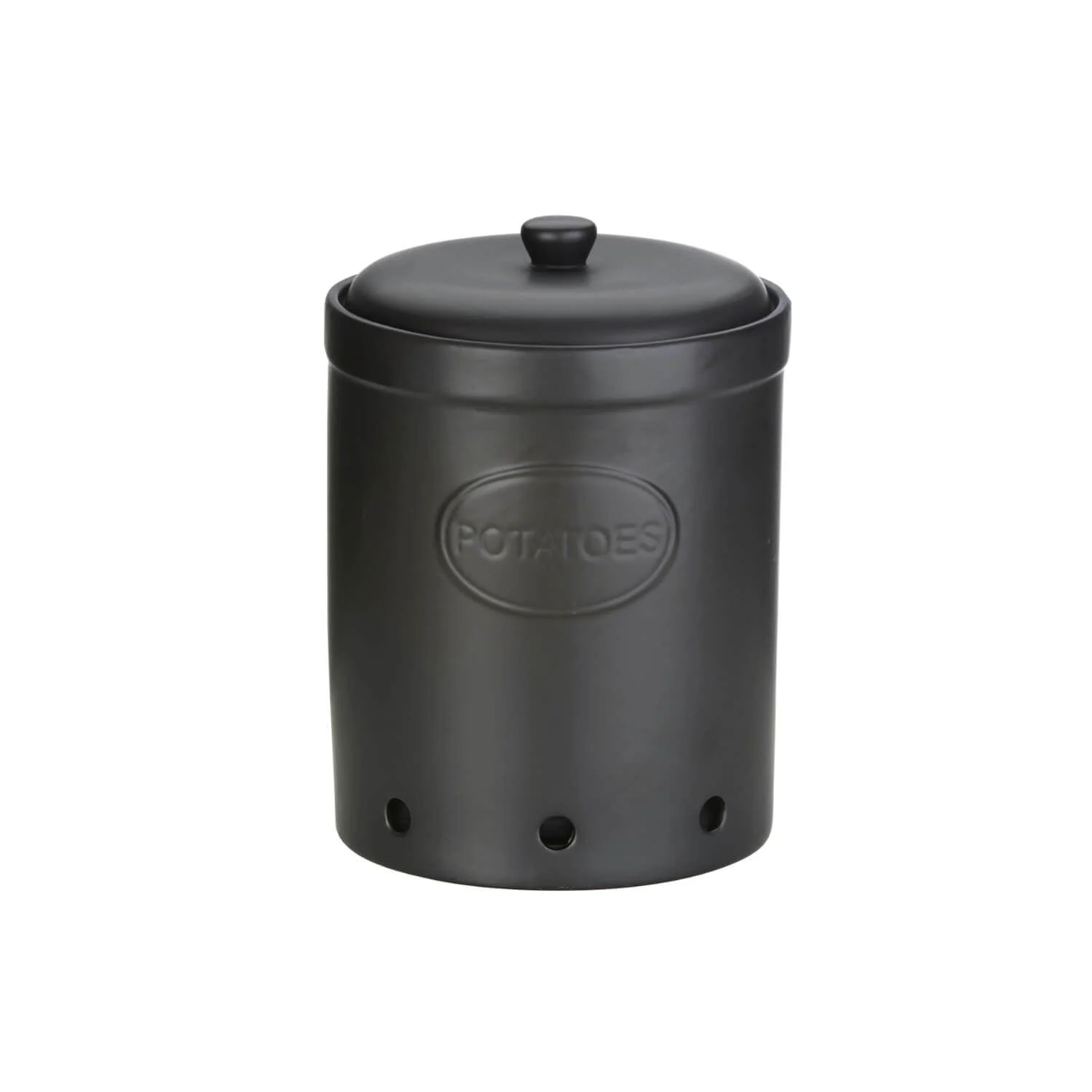 Bia International Potato Storage Jar - Matte Black