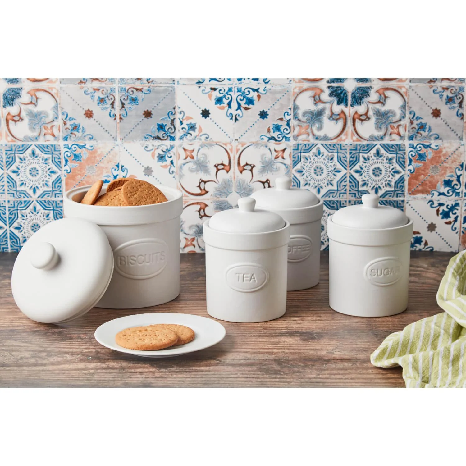 Bia International Potato Storage Jar - Matte White - Image 4