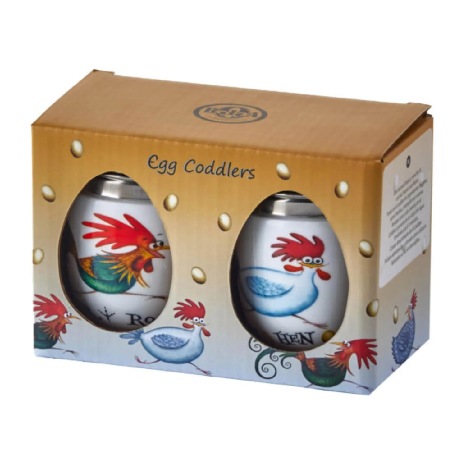 Bia International Set of 2 Egg Coddlers - Chasing Chickens - Image 2